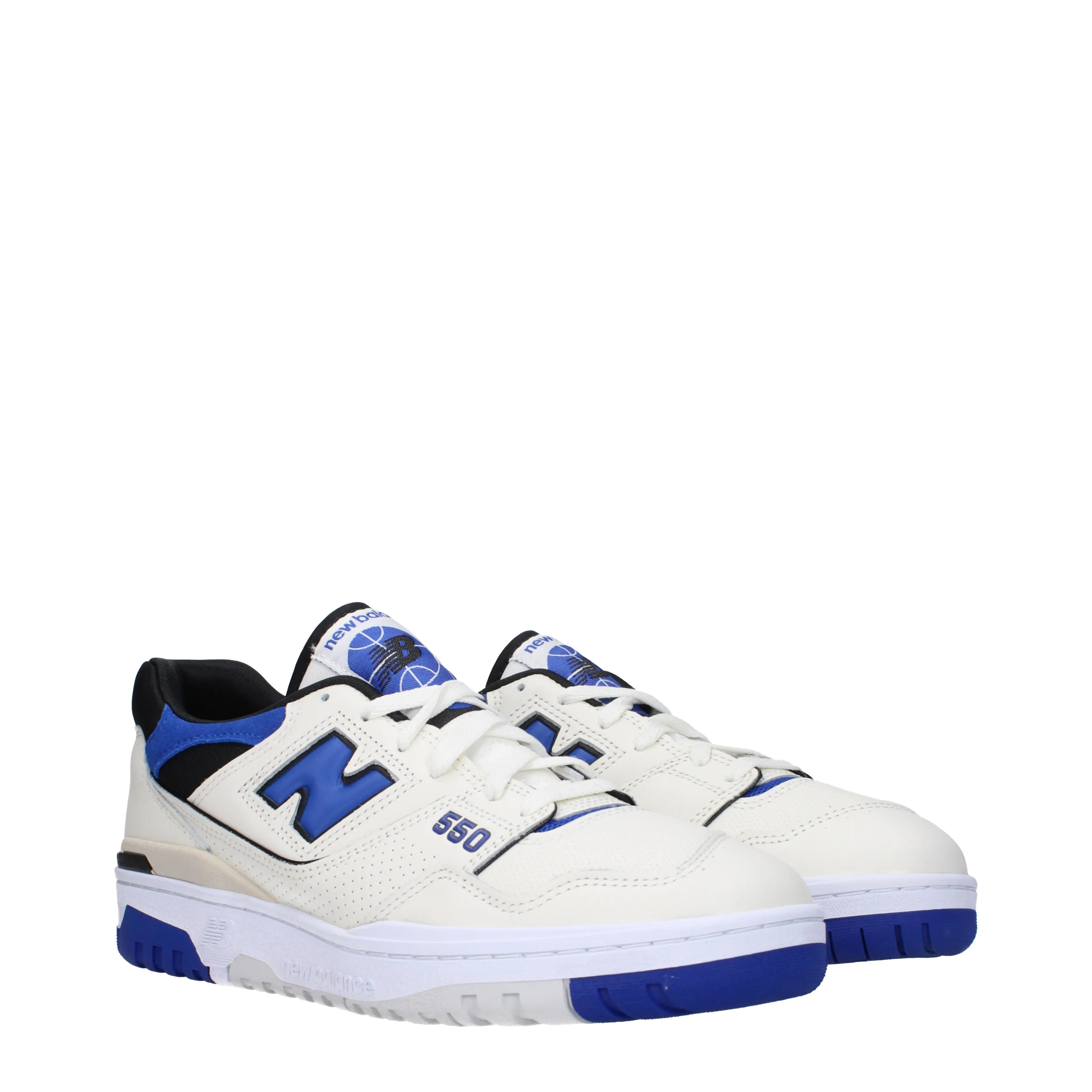 New Balance Sneakers 550 Uomo Pelle Bianco/Blu