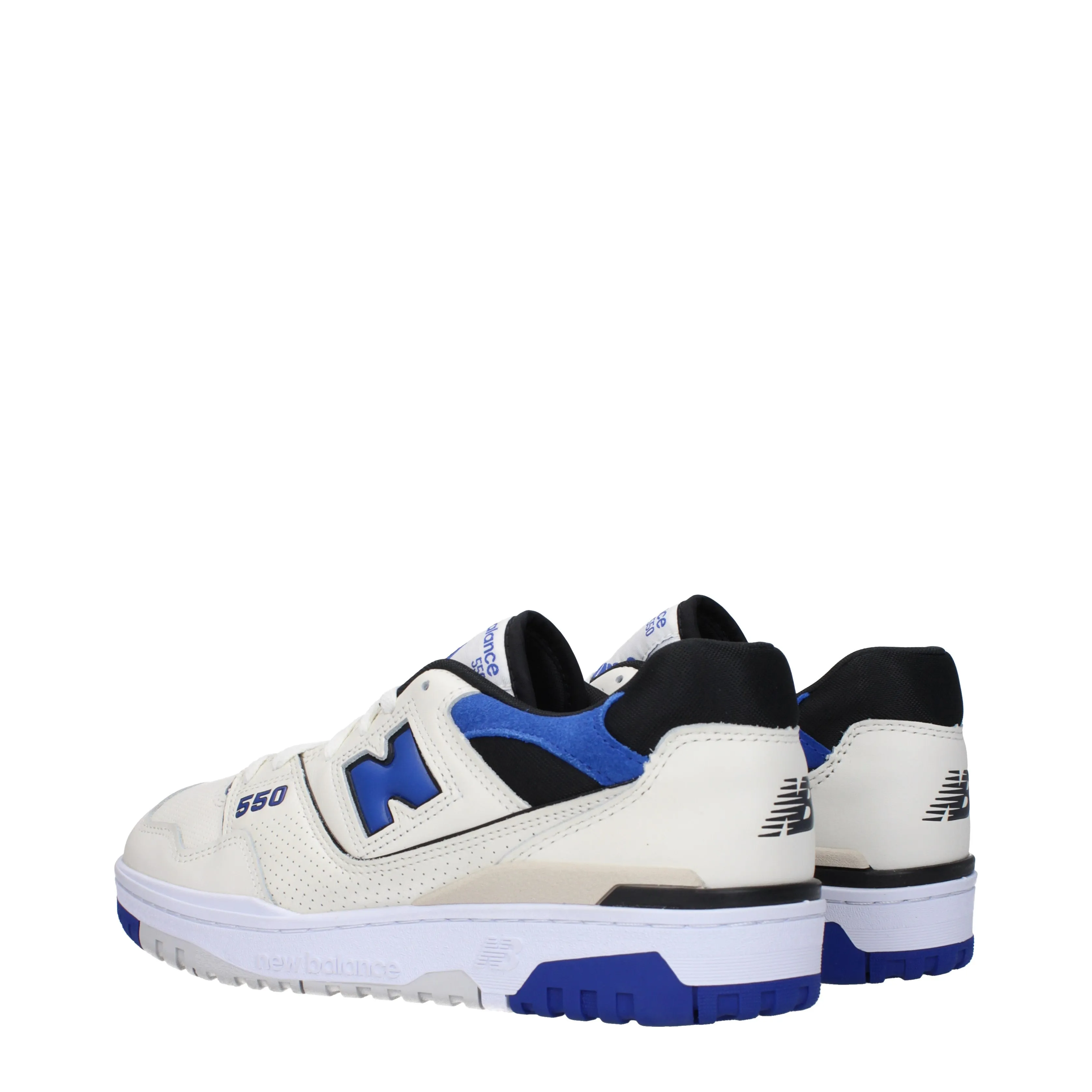 New Balance Sneakers 550 Uomo Pelle Bianco/Blu