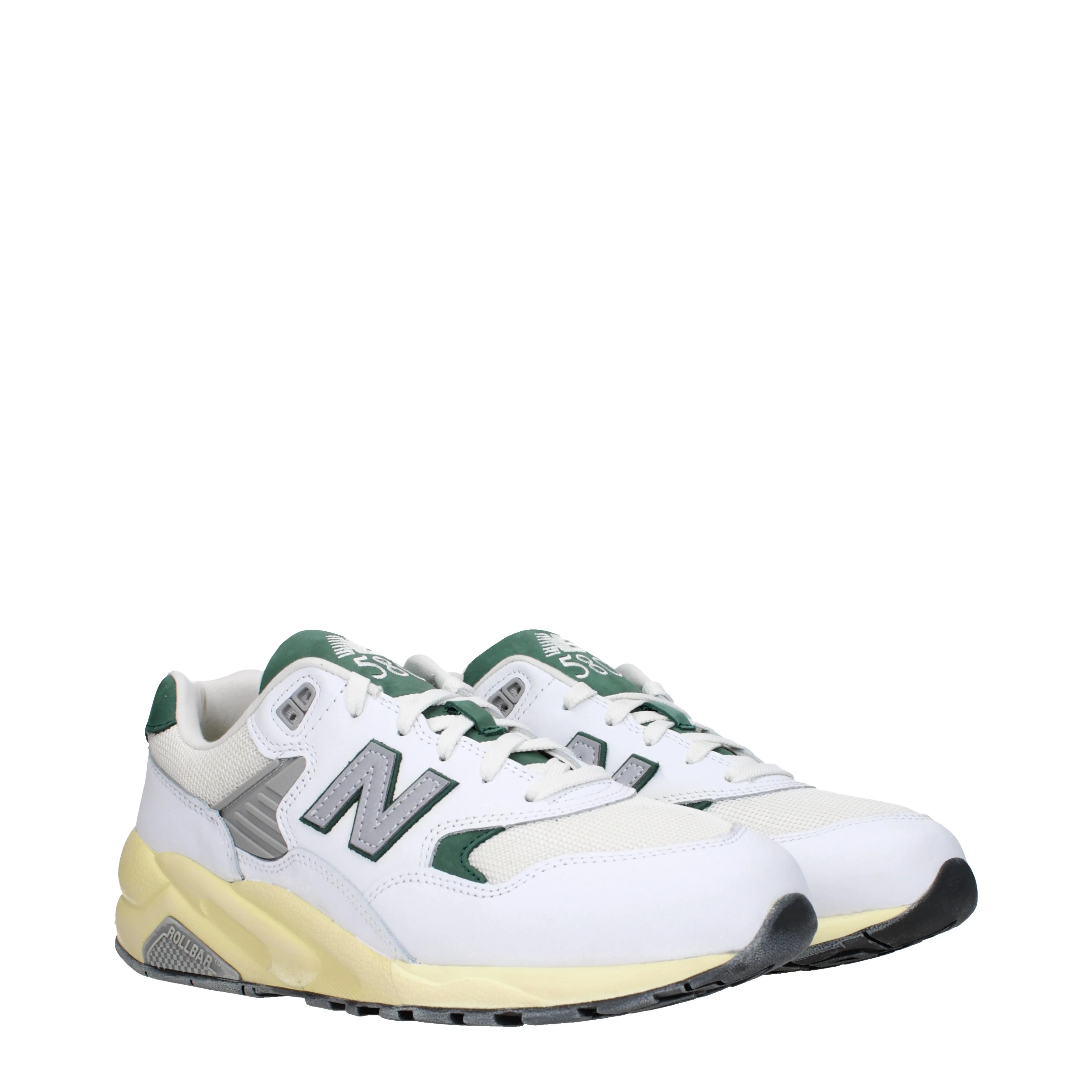 New Balance Sneakers 580 Uomo Pelle Bianco/Verde