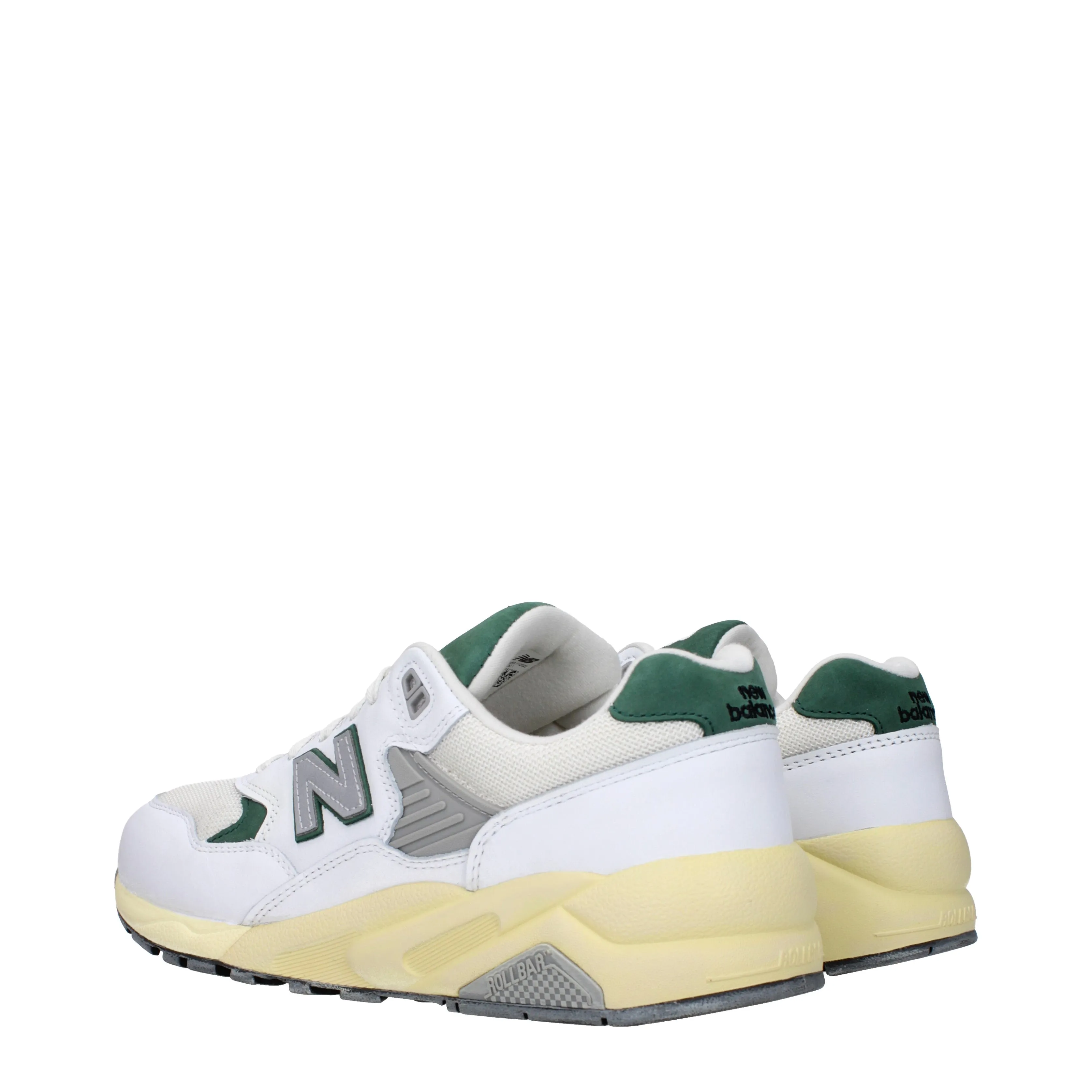 New Balance Sneakers 580 Uomo Pelle Bianco/Verde