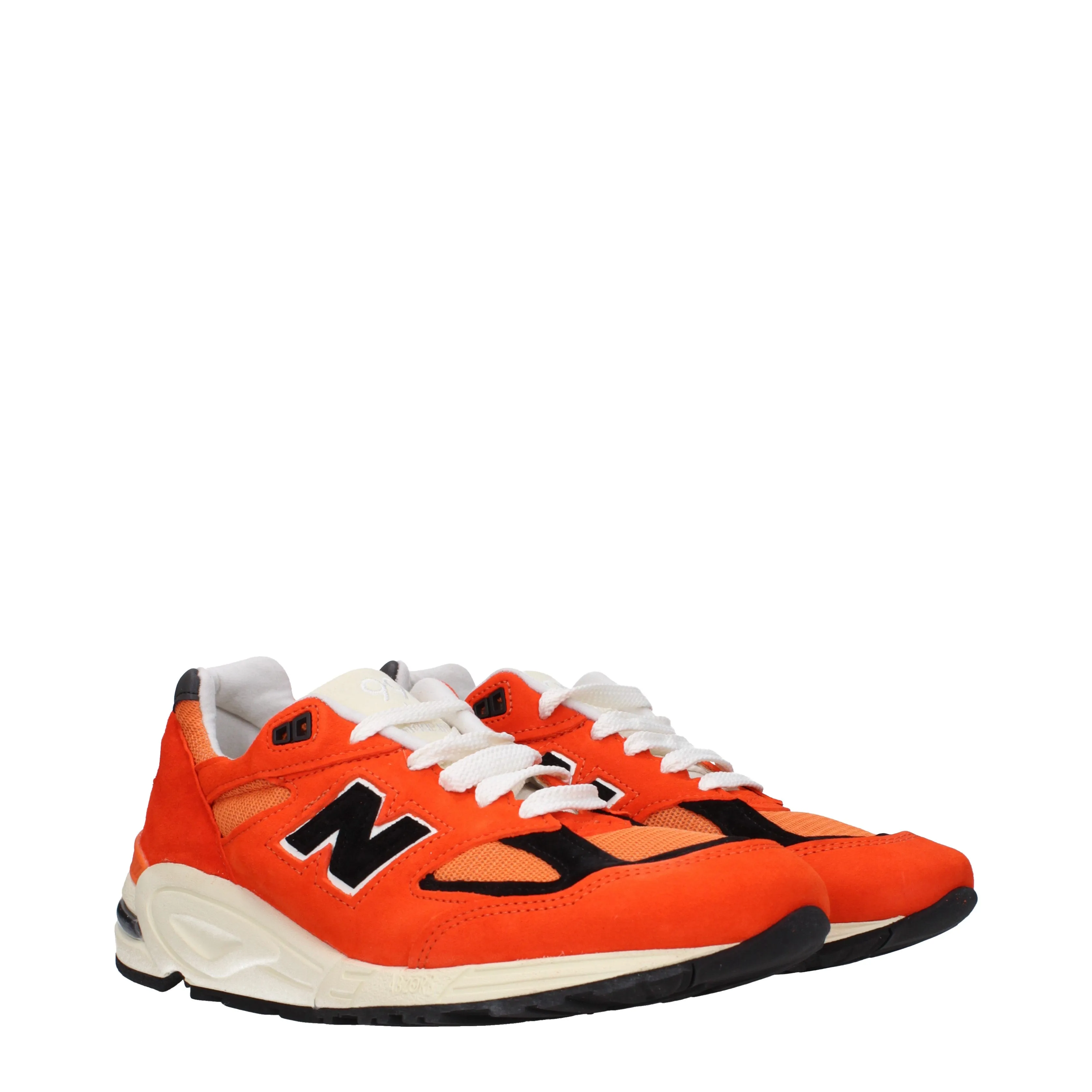 New Balance Sneakers 990 Uomo Camoscio Arancione