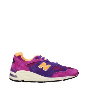 New Balance Sneakers 990 Uomo Camoscio Viola/Giallo