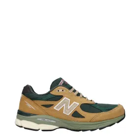 New Balance Sneakers 990 Uomo Tessuto Verde/Tan