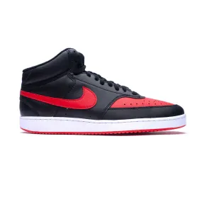 Nike men's sneakers shoe Court Vision Mid DM8682 001 black-white red