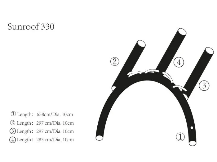 Obelink Sunroof 330 Easy Air airtube