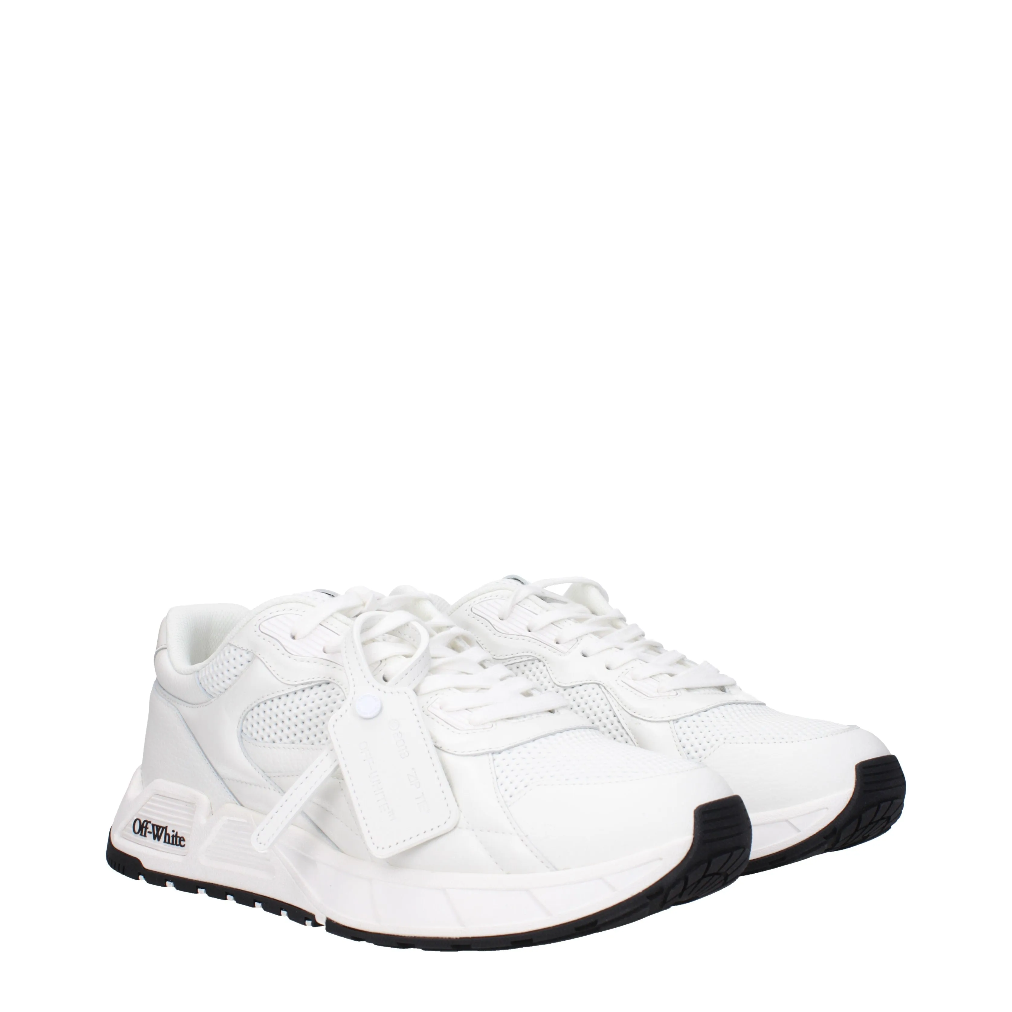 Off-White Sneakers Uomo Tessuto Bianco/Bianco Sporco