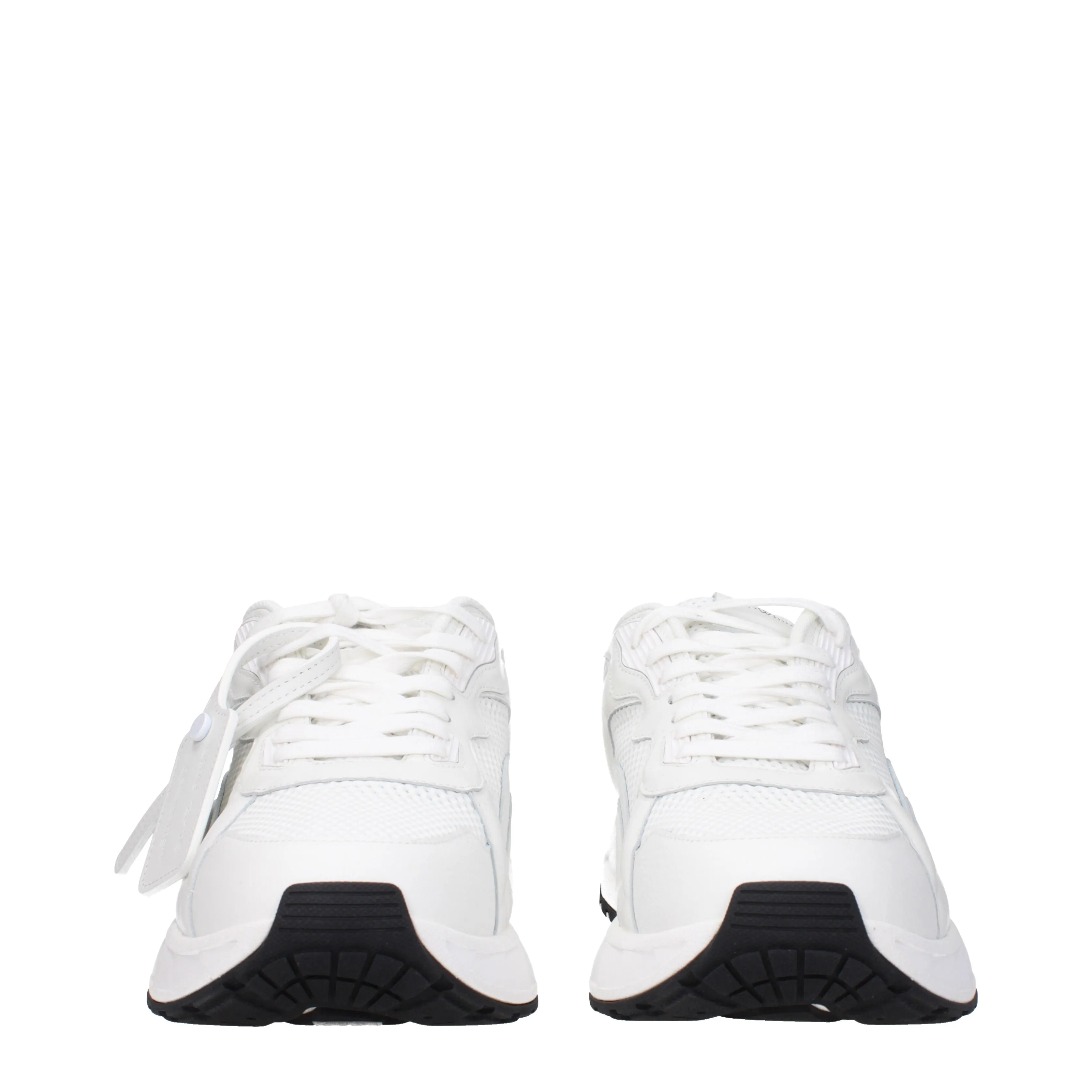 Off-White Sneakers Uomo Tessuto Bianco/Bianco Sporco