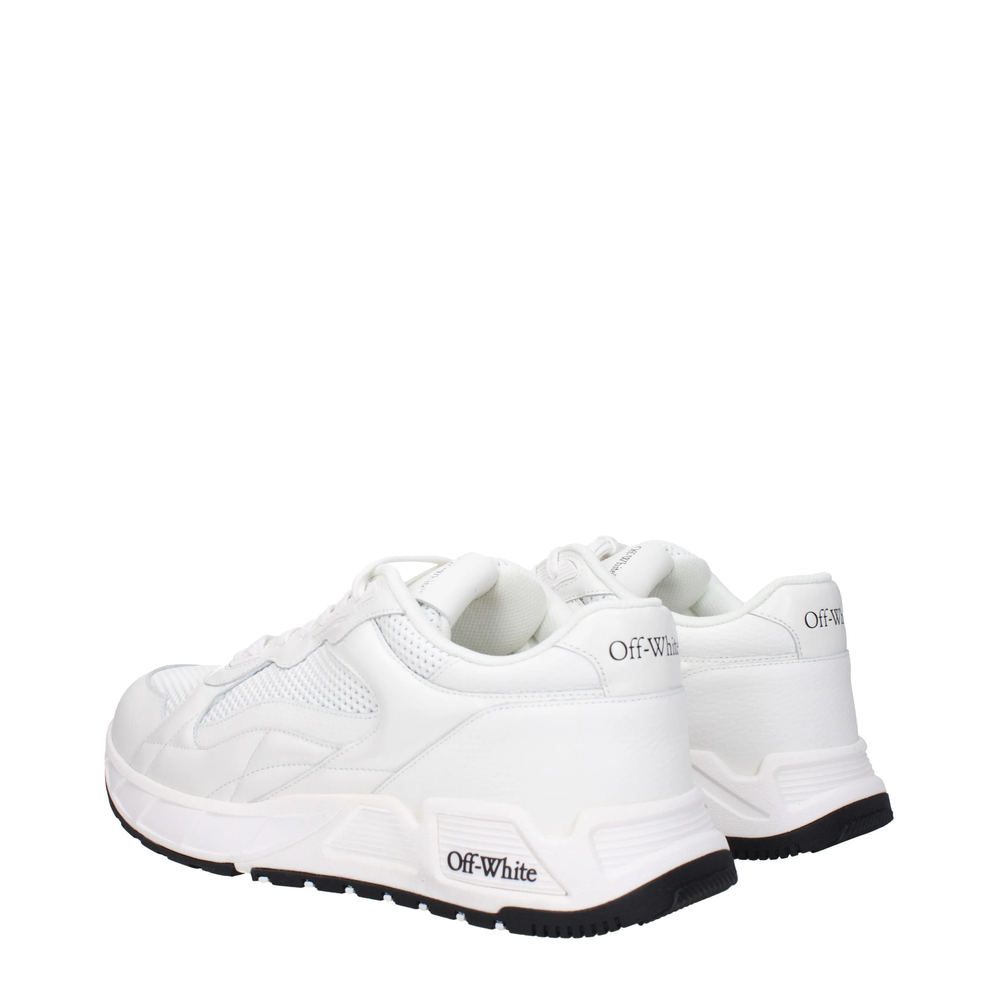 Off-White Sneakers Uomo Tessuto Bianco/Bianco Sporco