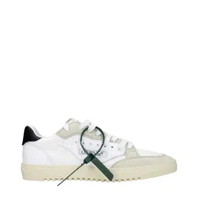 Off-White Sneakers Uomo Tessuto Bianco/Nero