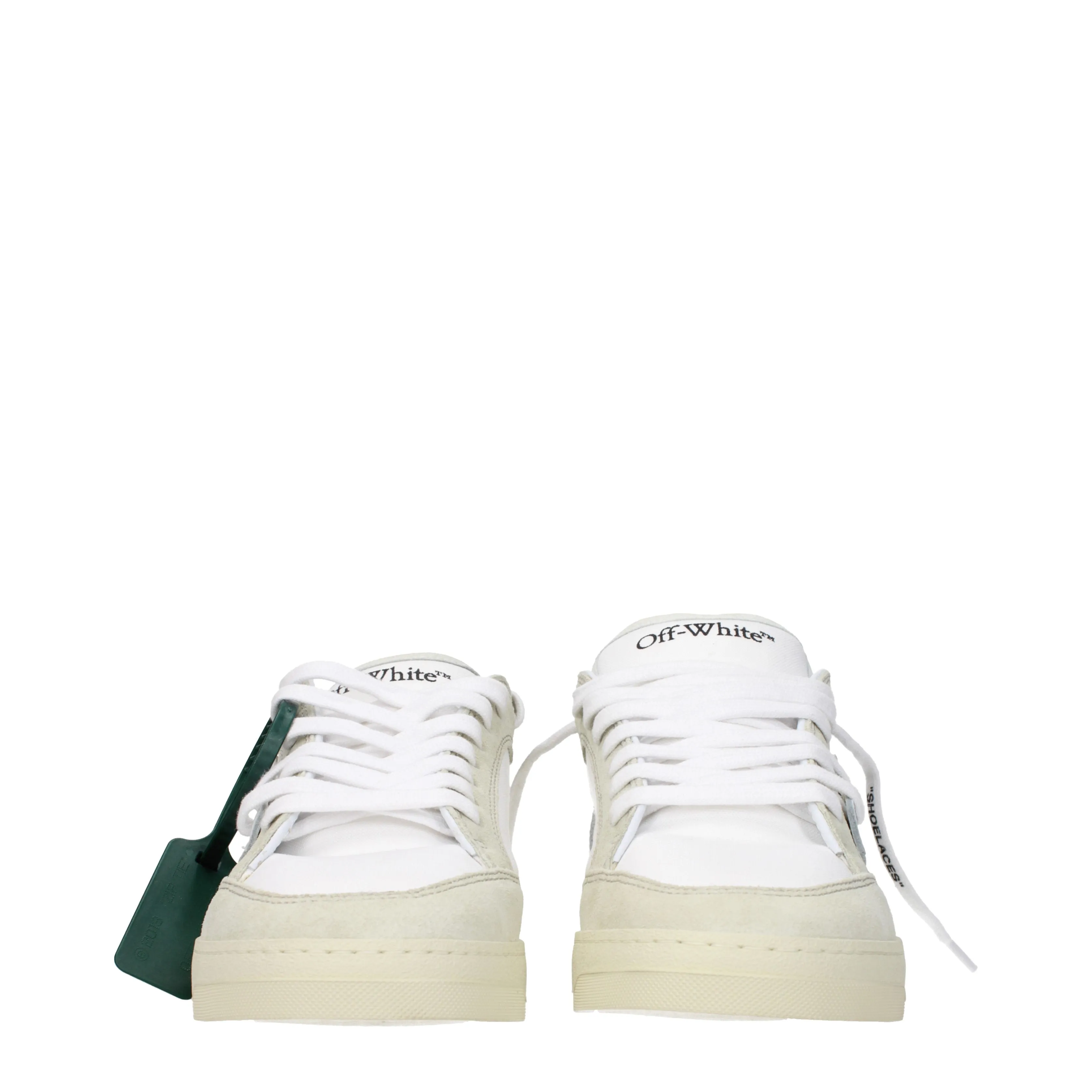 Off-White Sneakers Uomo Tessuto Bianco/Nero