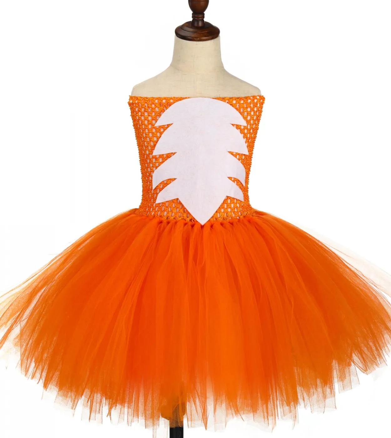 Orange Fox Costume di Halloween per ragazze Animal Zoo Cosplay Dress For Kids Compleanno Tutu Outfit Toddler Baby Girl Tulle Cl