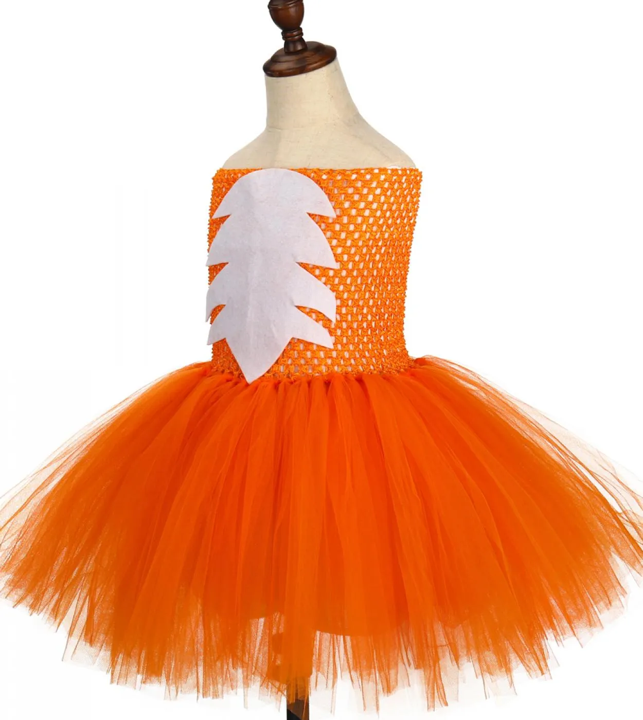 Orange Fox Costume di Halloween per ragazze Animal Zoo Cosplay Dress For Kids Compleanno Tutu Outfit Toddler Baby Girl Tulle Cl