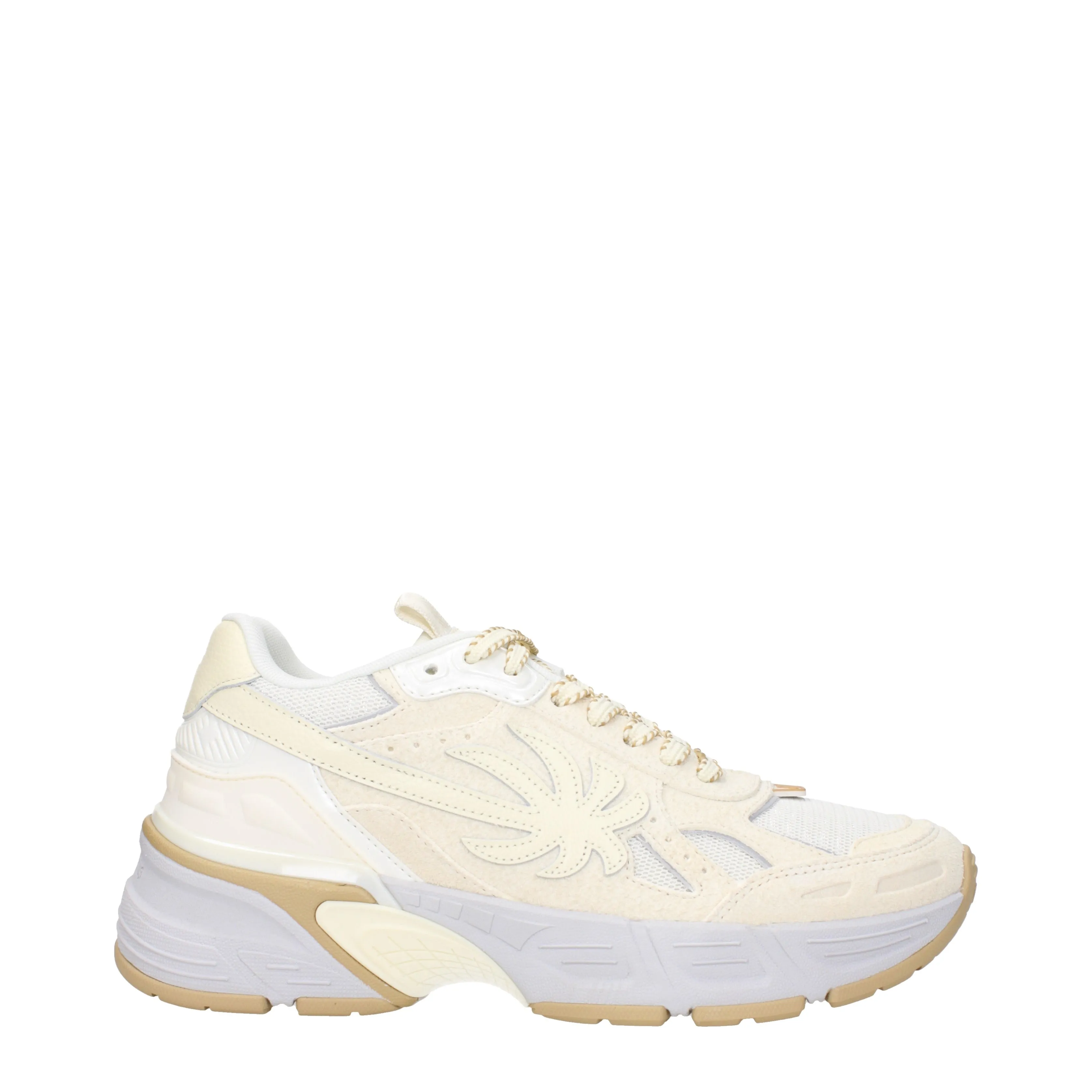 Palm Angels Sneakers Uomo Camoscio Beige/Argento