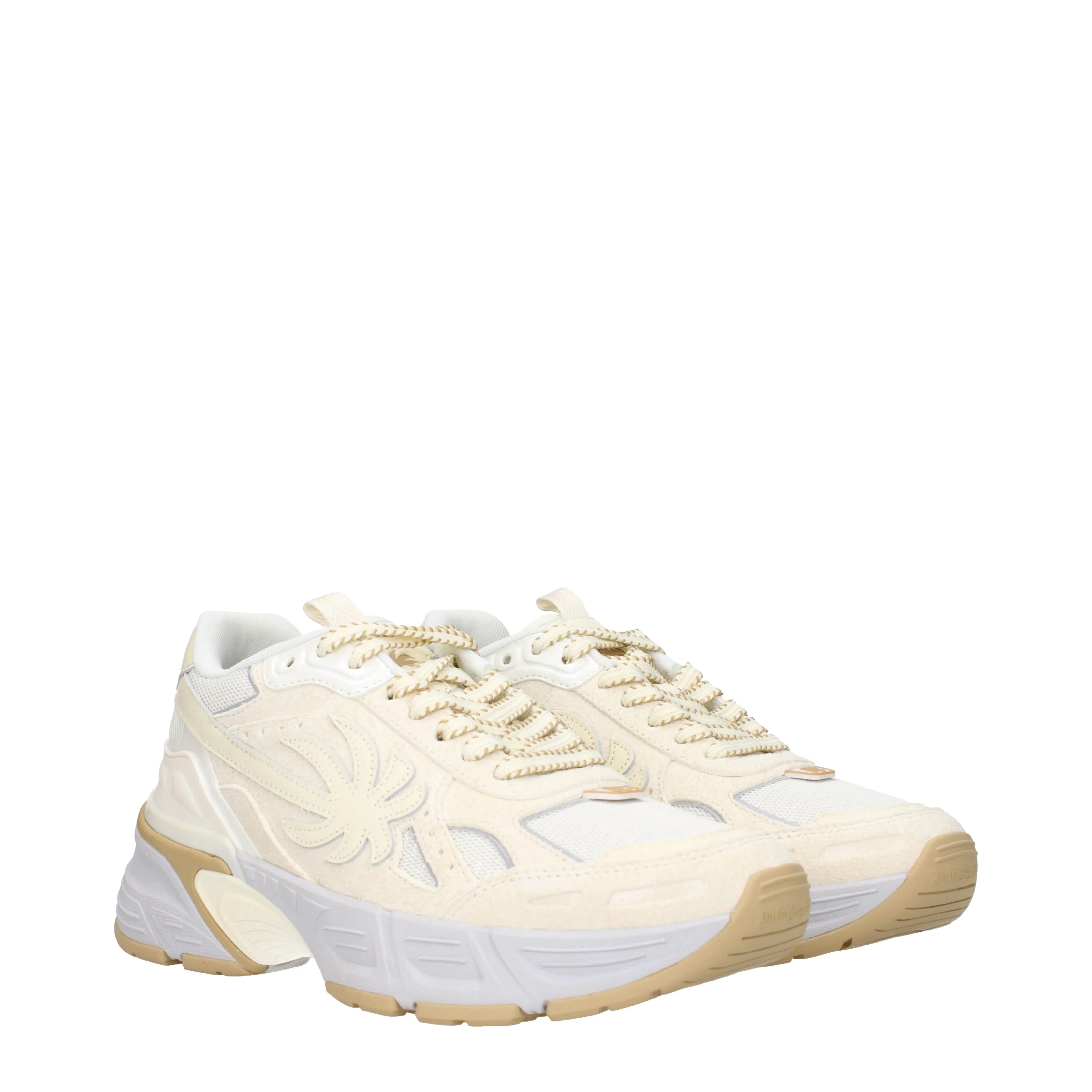 Palm Angels Sneakers Uomo Camoscio Beige/Argento