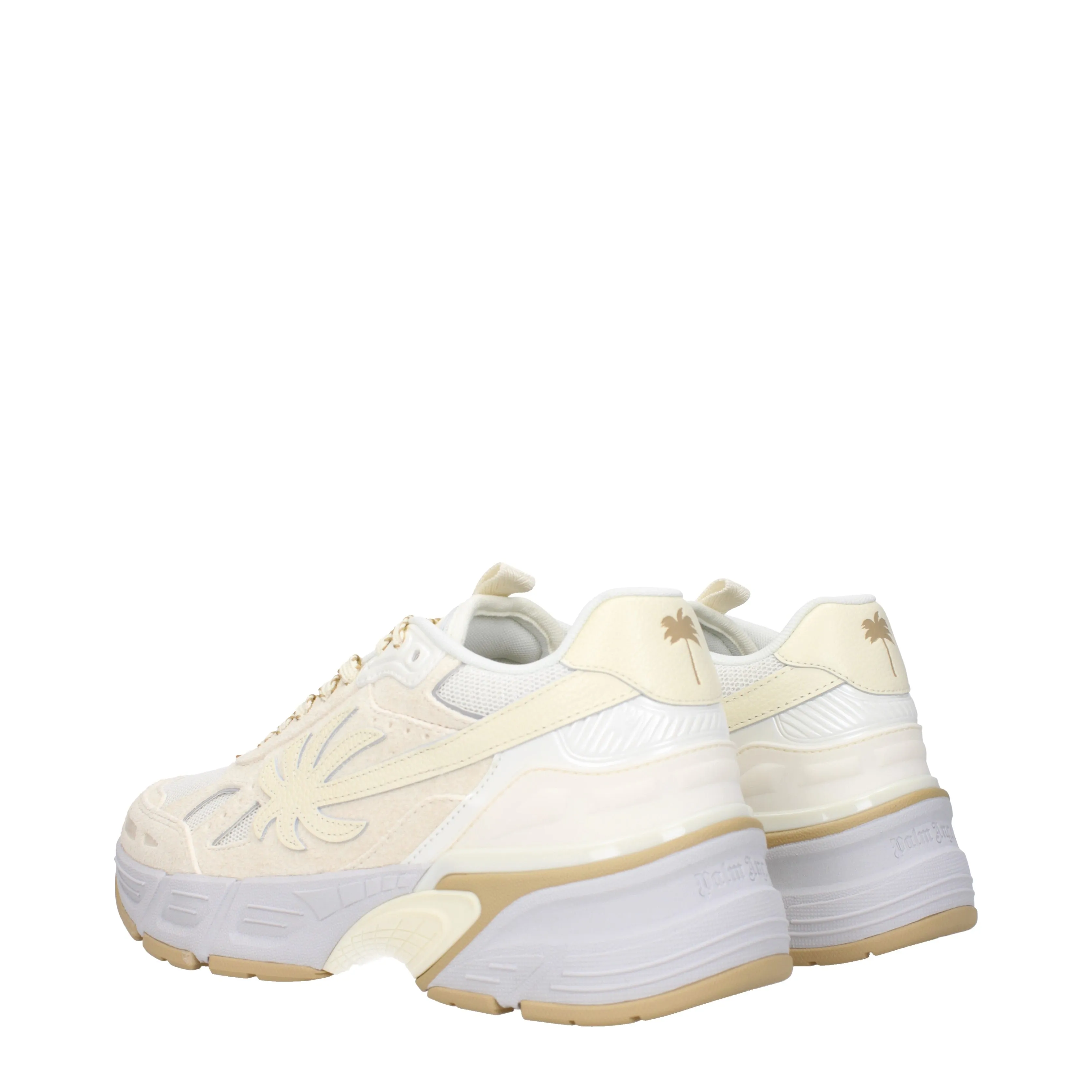 Palm Angels Sneakers Uomo Camoscio Beige/Argento