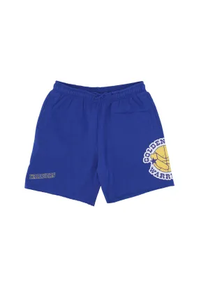 Pantalone Corto Tuta Felpato Uomo Nba Postgame Vintage Logo Fleece Short Golwar Royal