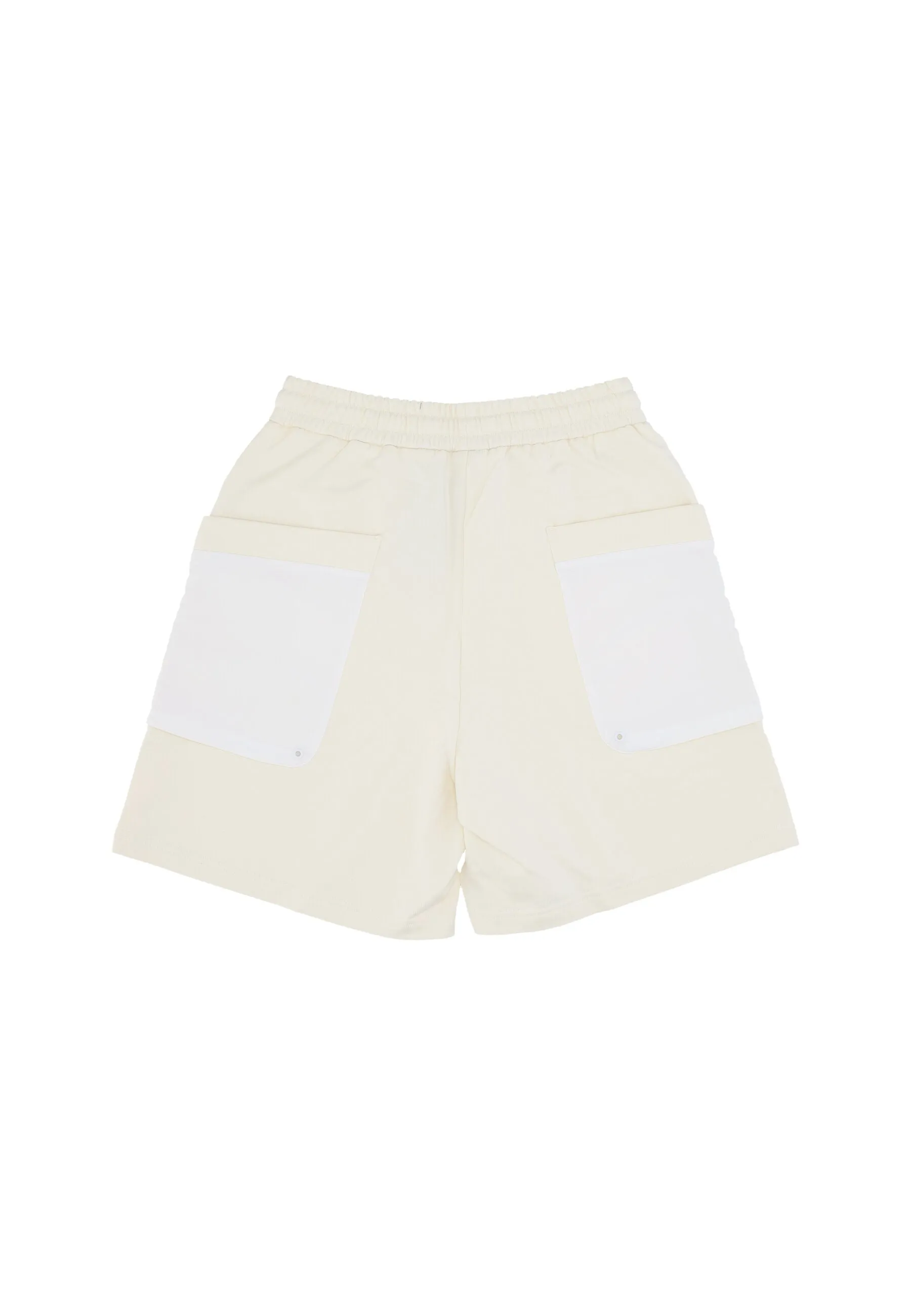 Pantalone Corto Tuta Uomo Label Shorts Cream