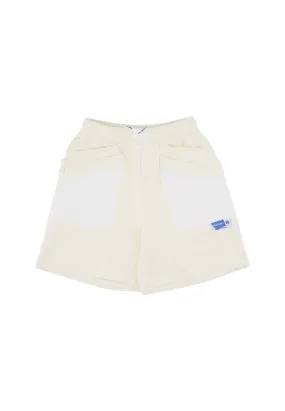 Pantalone Corto Tuta Uomo Label Shorts Cream