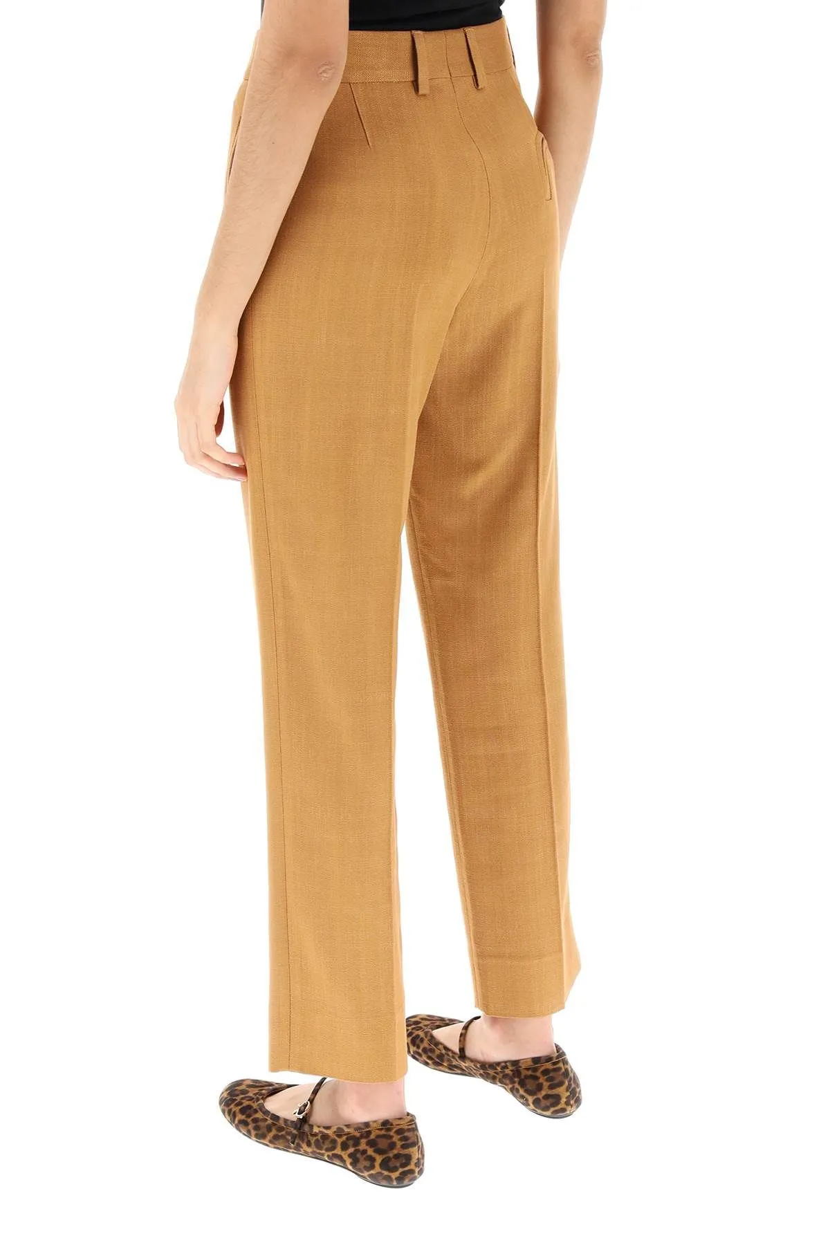 Pantaloni sartoriali cropped Santana Peanut Nana