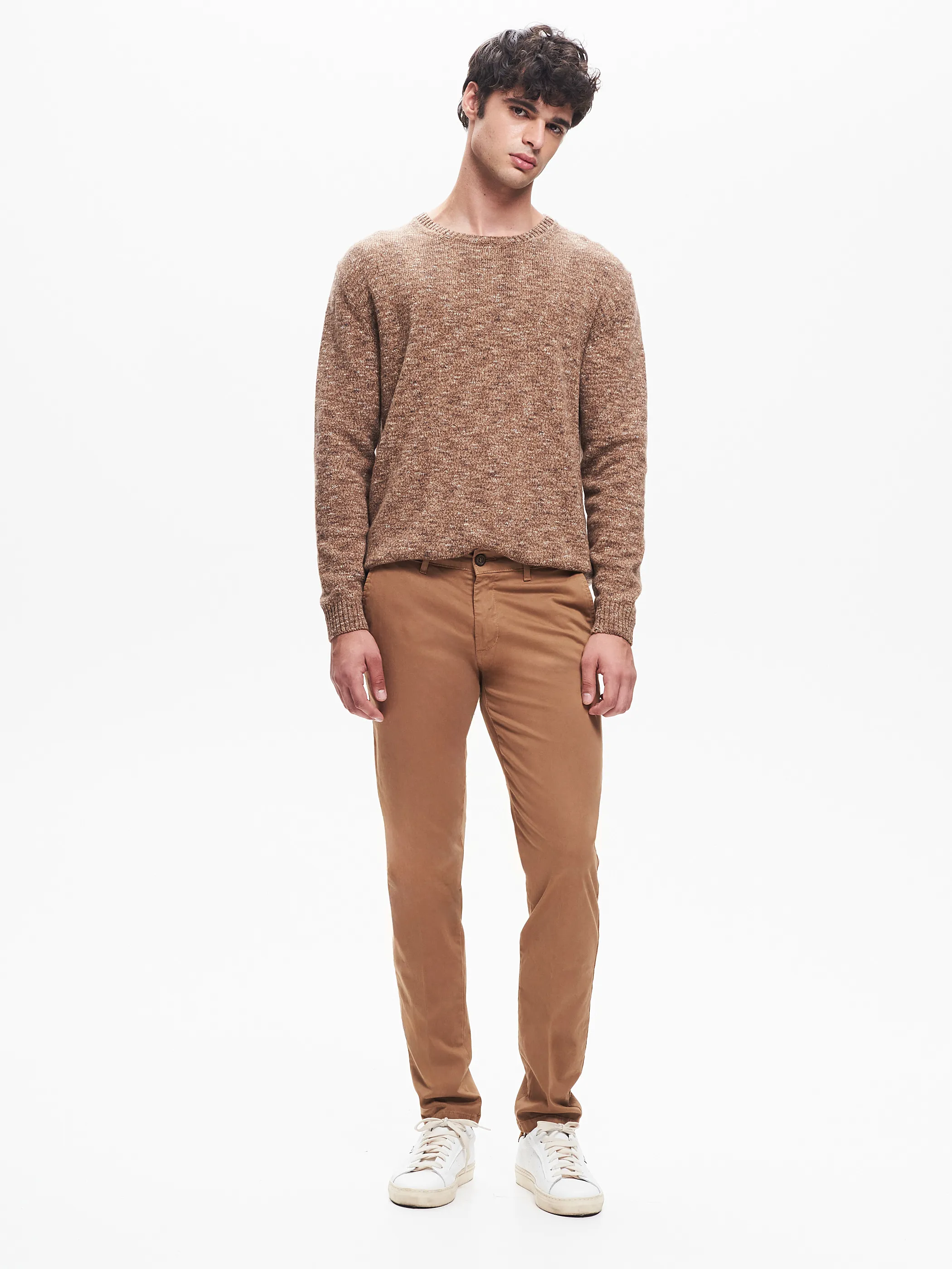      Pantaloni Uomo Chinos Basic Cammello QB24     