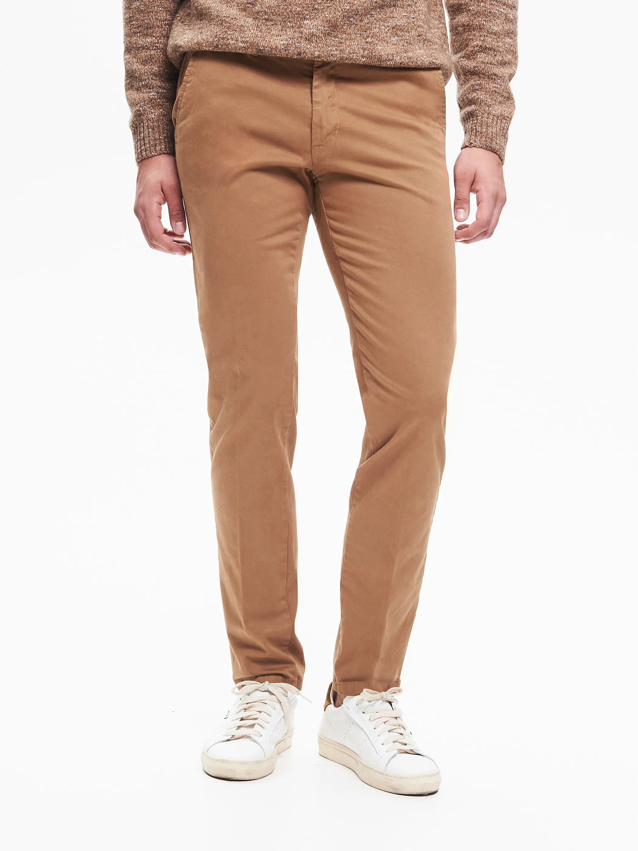      Pantaloni Uomo Chinos Basic Cammello QB24     