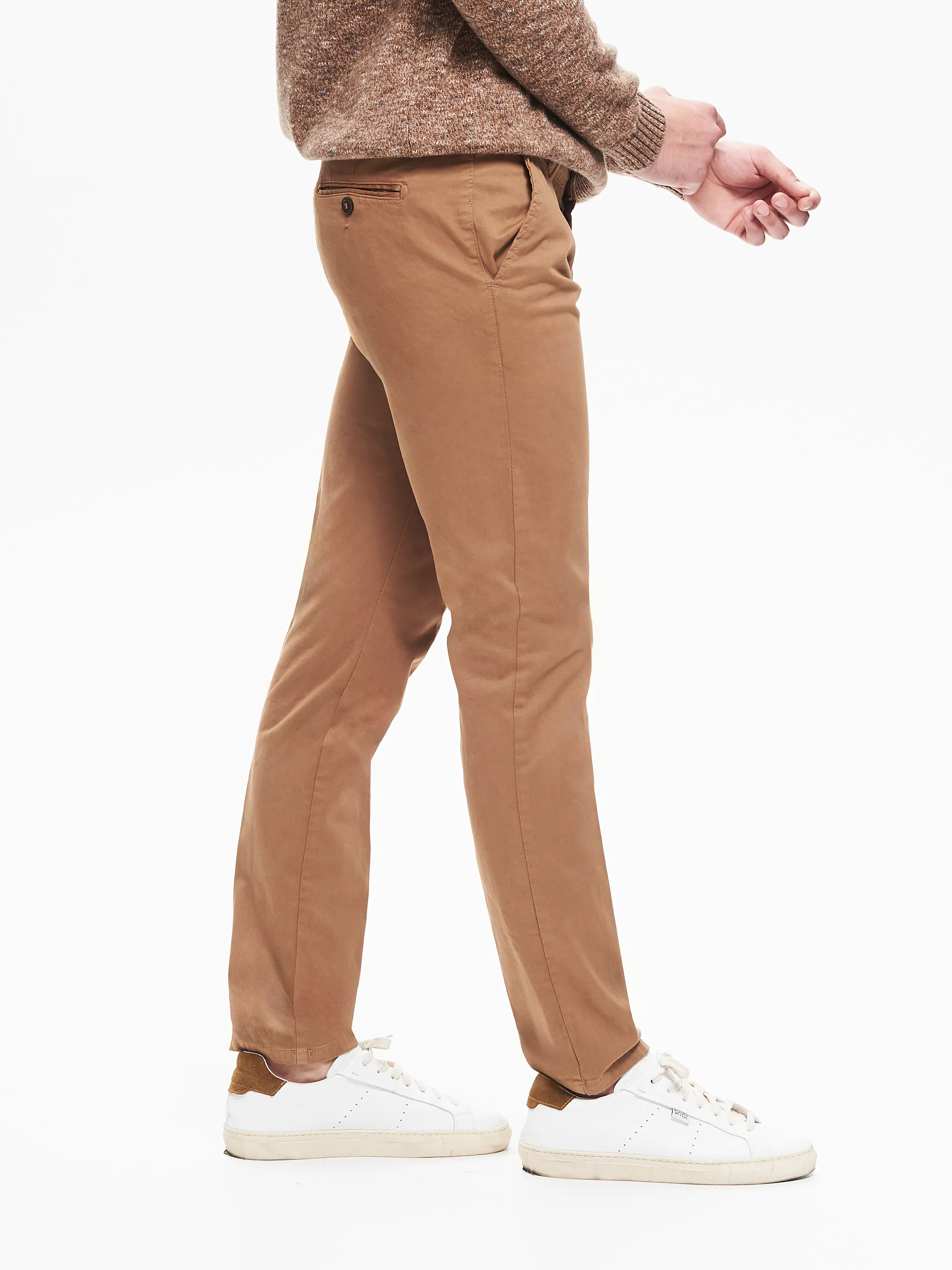      Pantaloni Uomo Chinos Basic Cammello QB24     