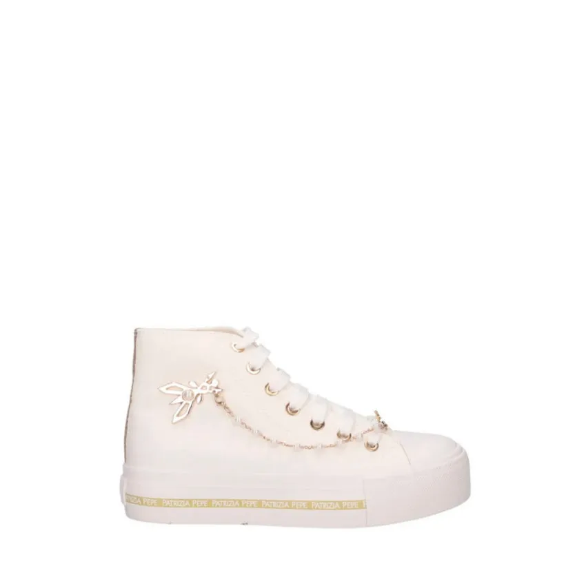 PATRIZIA PEPE SNEAKERS PPJ258 BIANCO TESSUTO