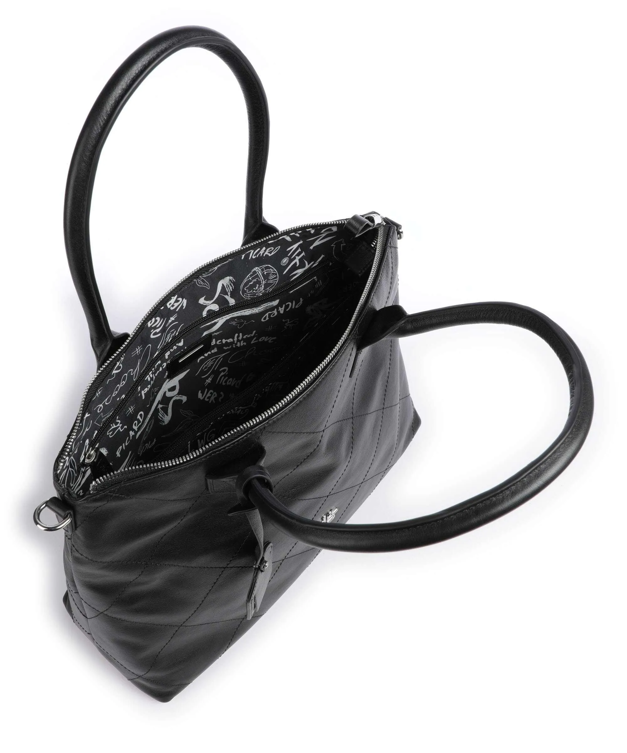  Picard Aurelie Borsa shopper morbida pelle bovina nero  