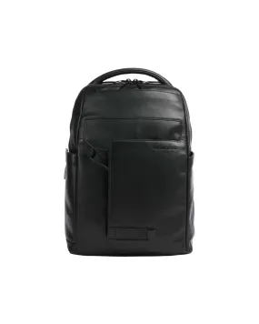 Piquadro - Zaino Unisex in pelle porta pc 15 con tasca sul retro