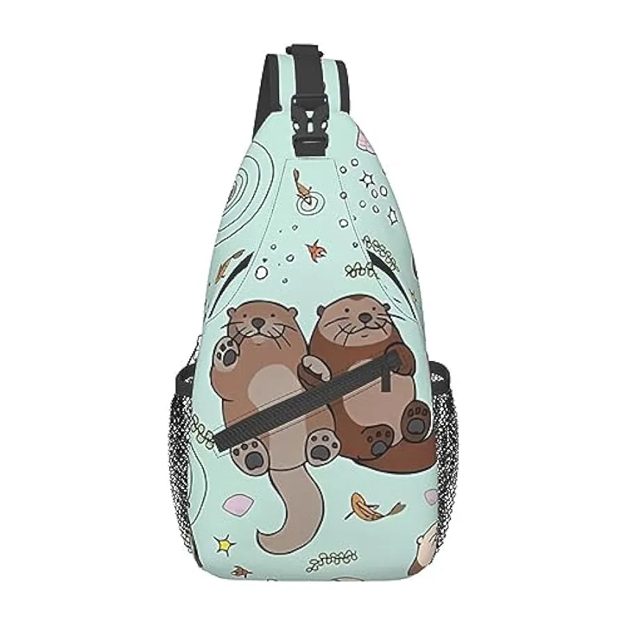 Regalo di Natale renna stampata croce petto borsa viaggio escursionismo Daypack Mini borsa a tracolla per uomo donna 235640498