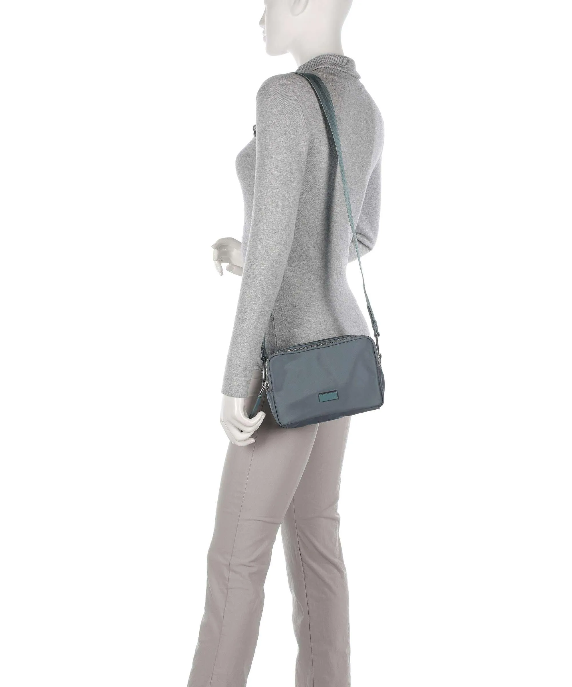  Samsonite BE HER XS Borsa a tracolla poliestere riciclato grigio-verde  