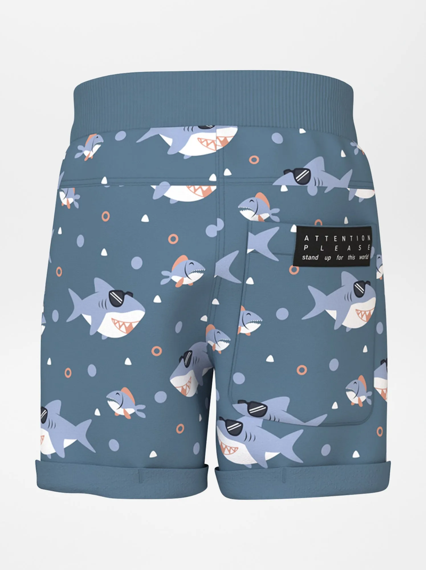 Shorts in tessuto felpato stile joggers - BLU