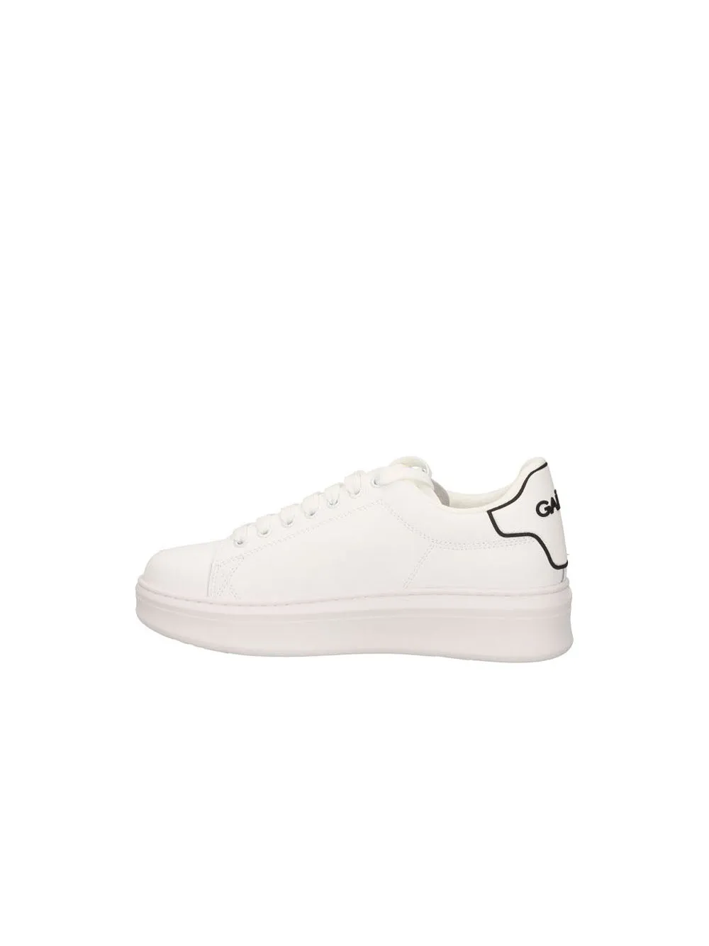 Sneakers Addict Con Patch Rubber Sul Tallone - Bianco