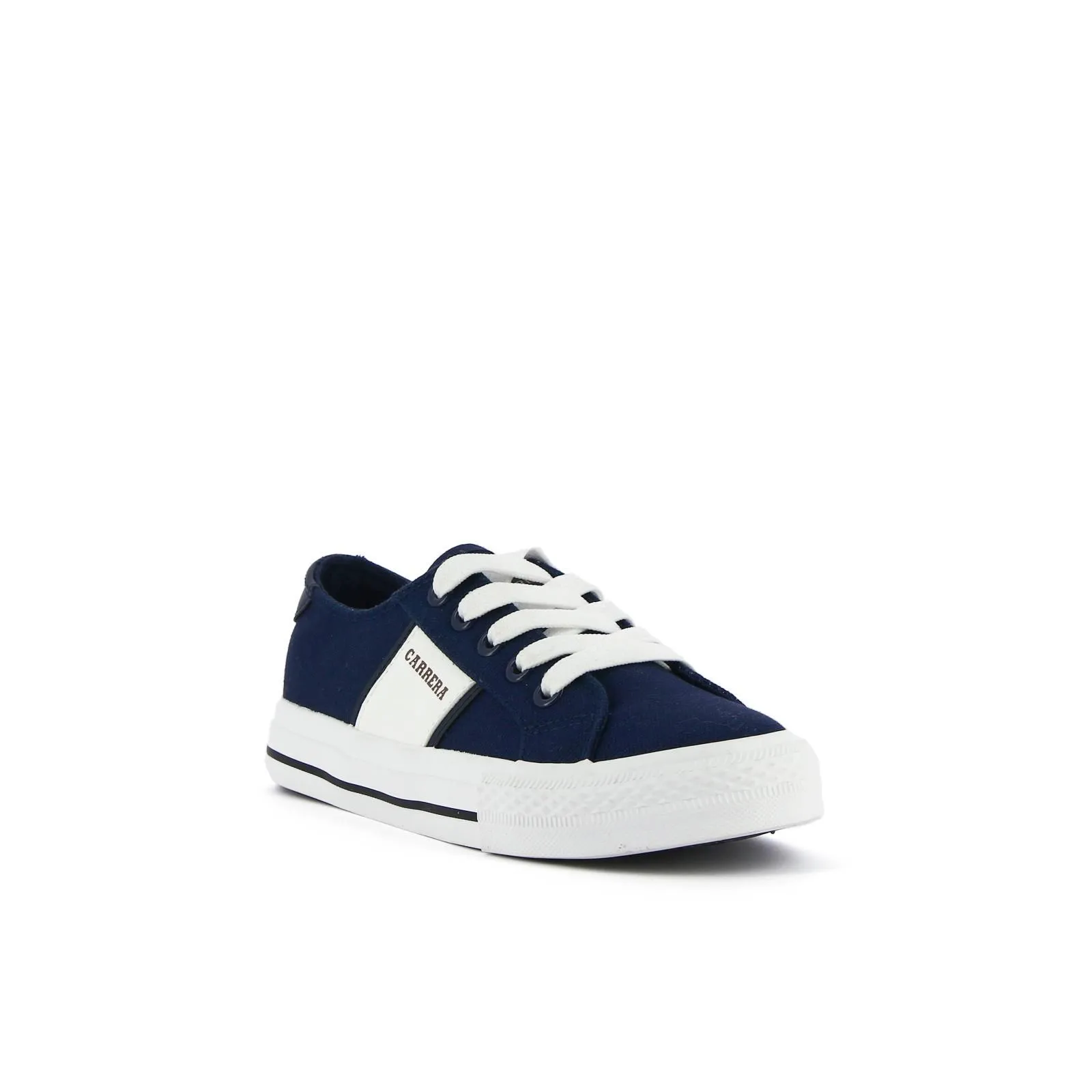 Sneakers blu in tessuto con logo