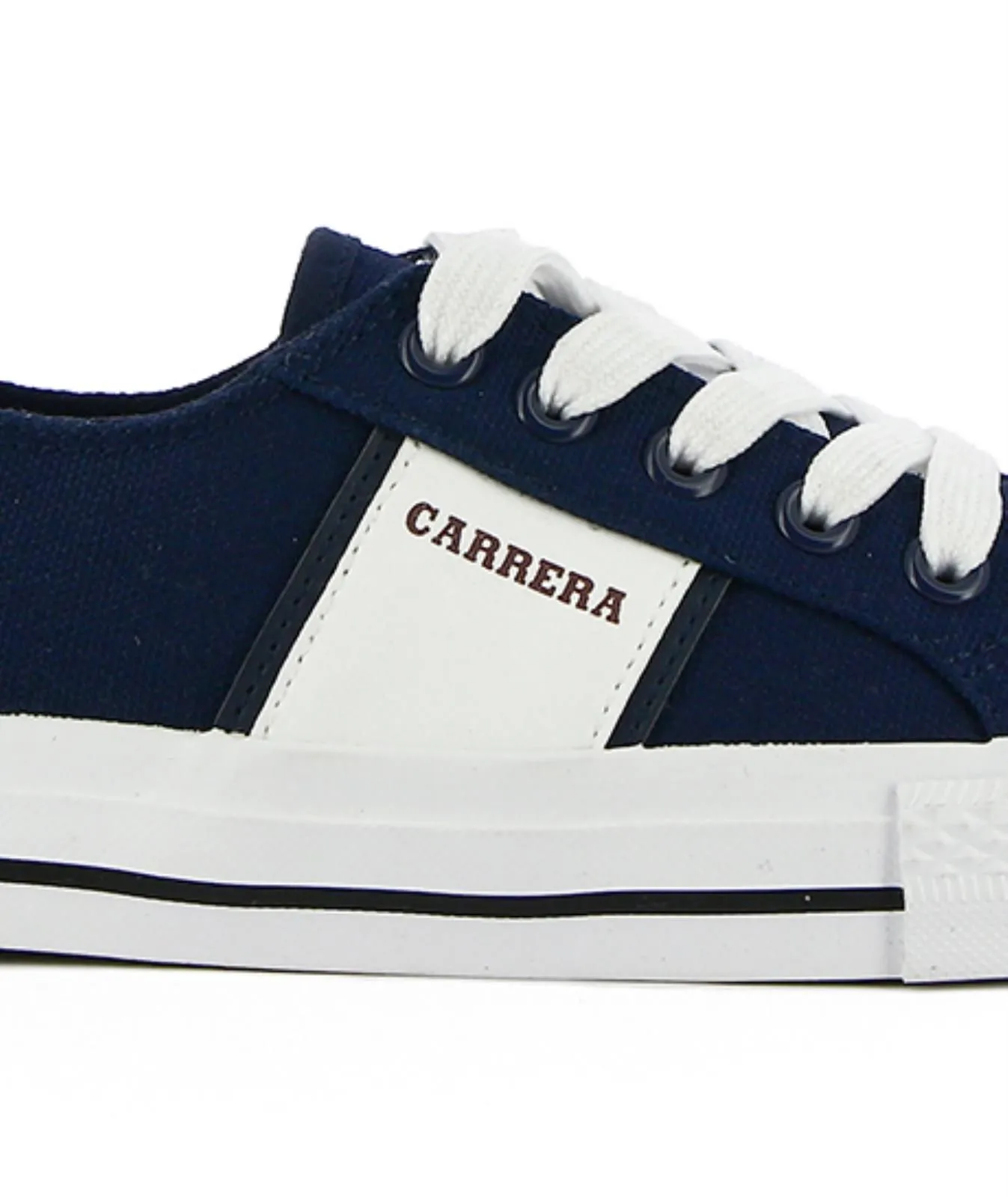 Sneakers blu in tessuto con logo