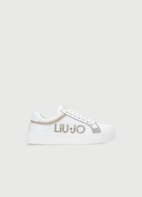 Sneakers con maxi logo