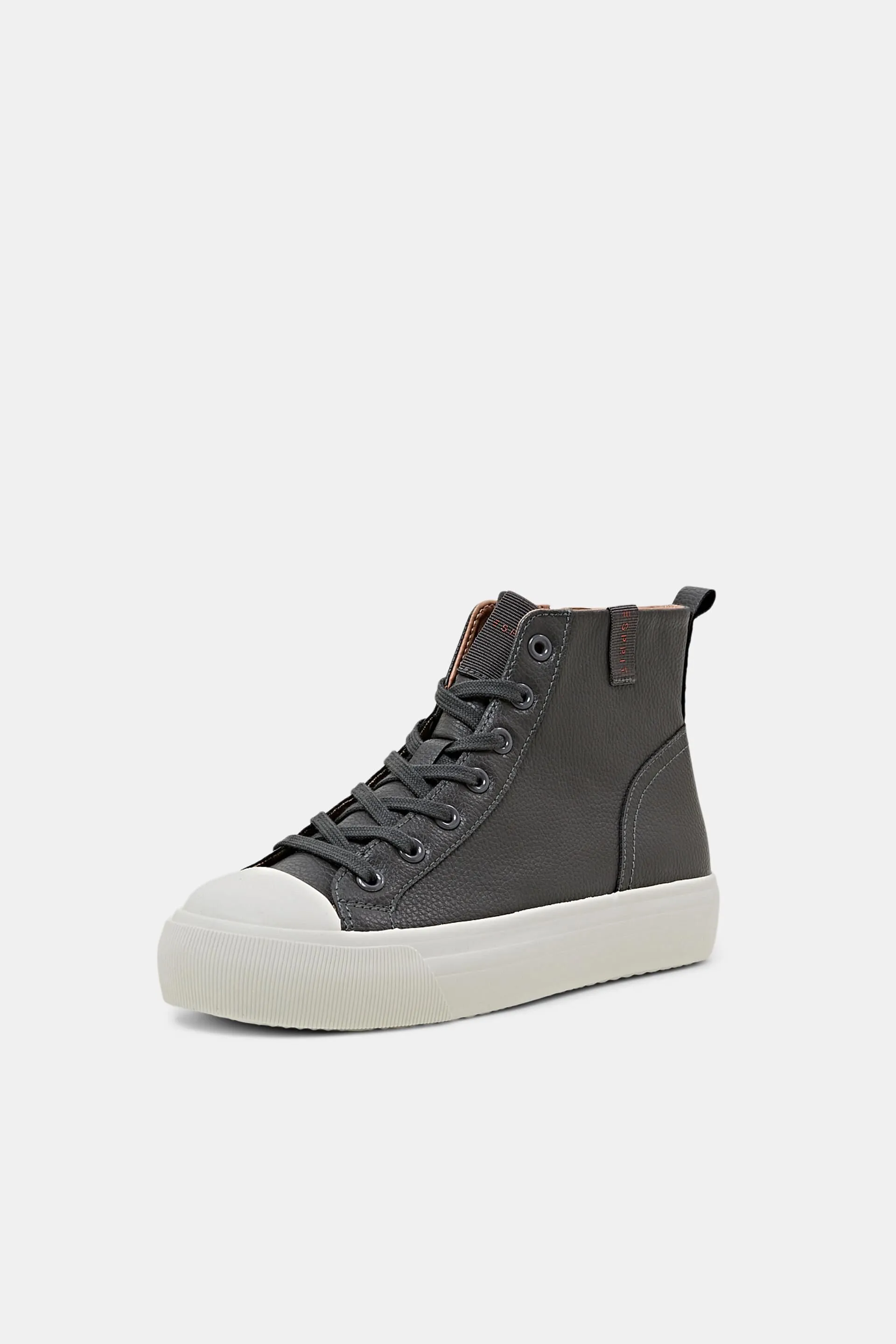 Sneakers con plateau in similpelle