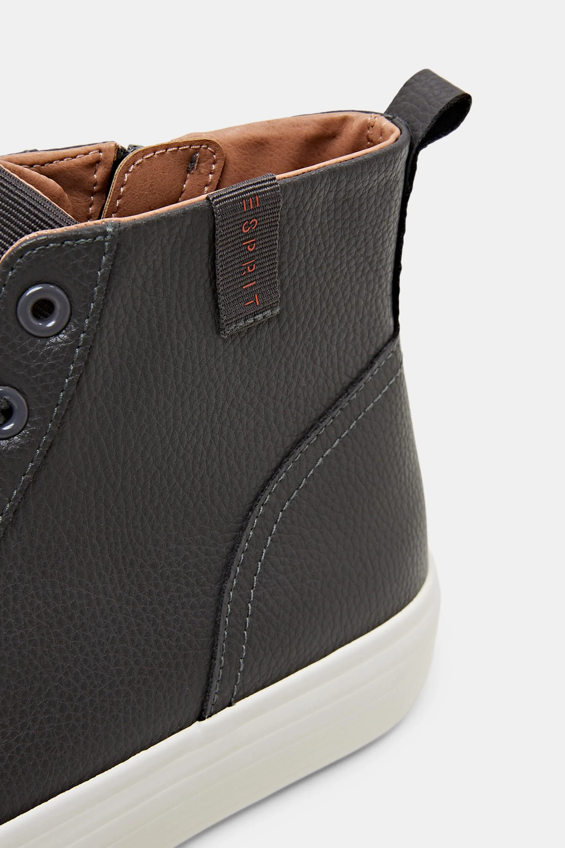 Sneakers con plateau in similpelle