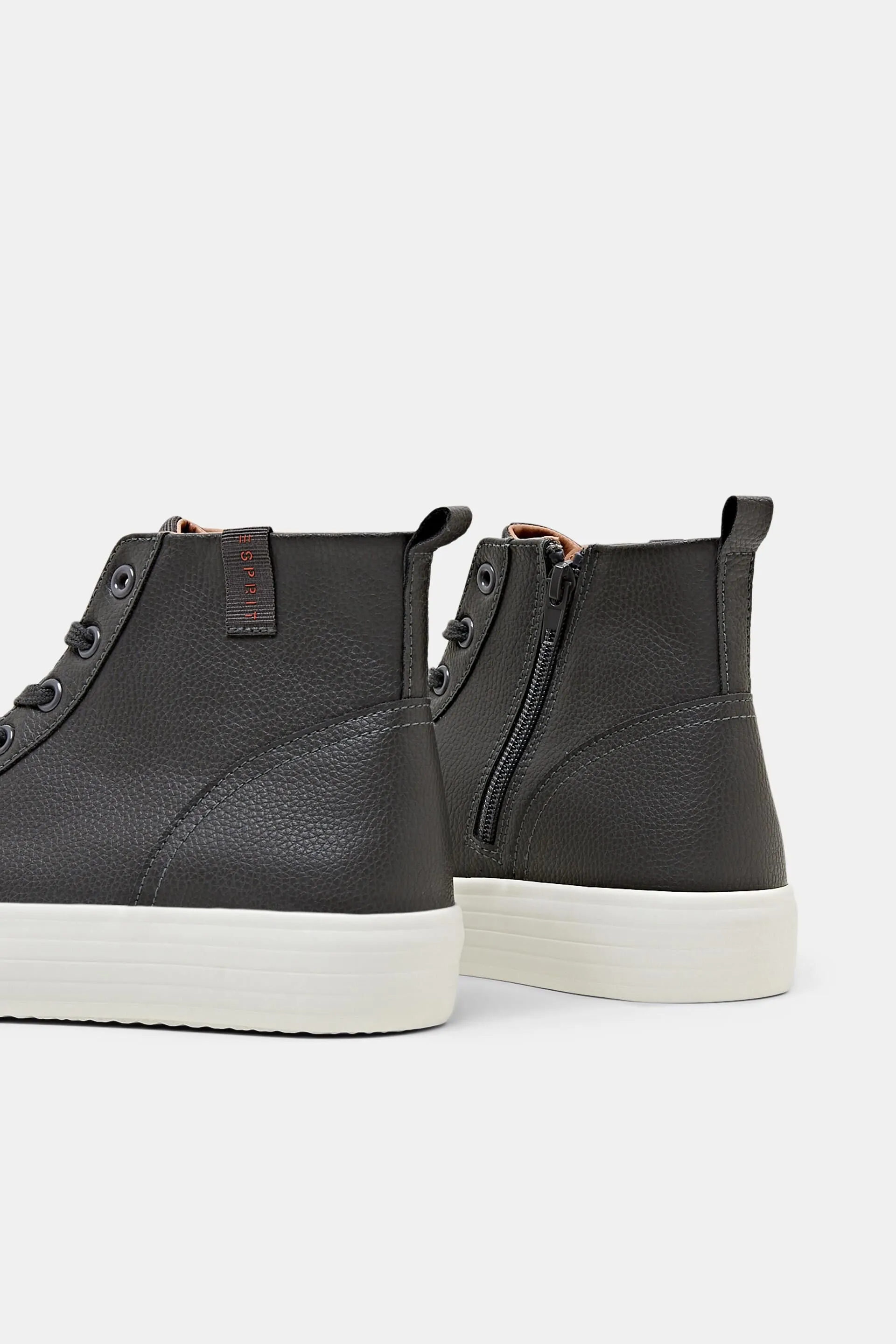 Sneakers con plateau in similpelle