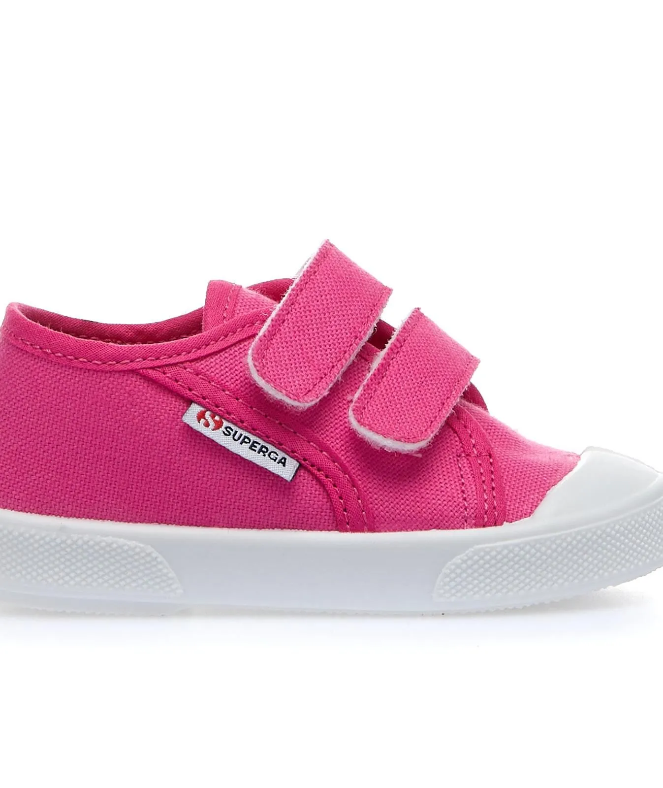 Sneakers fucsia in tessuto con strappi