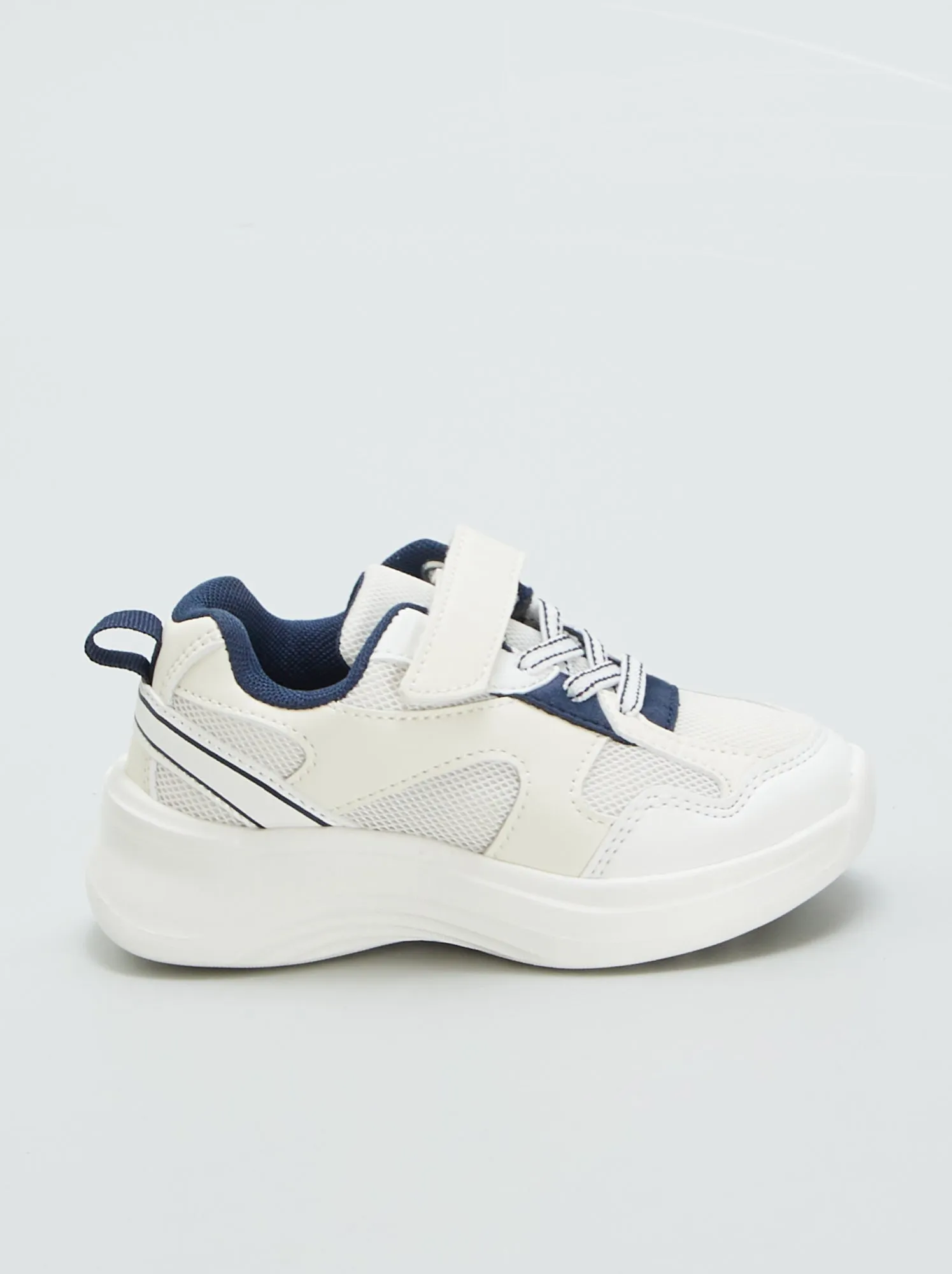 Sneakers sportive con strappi - BIANCO