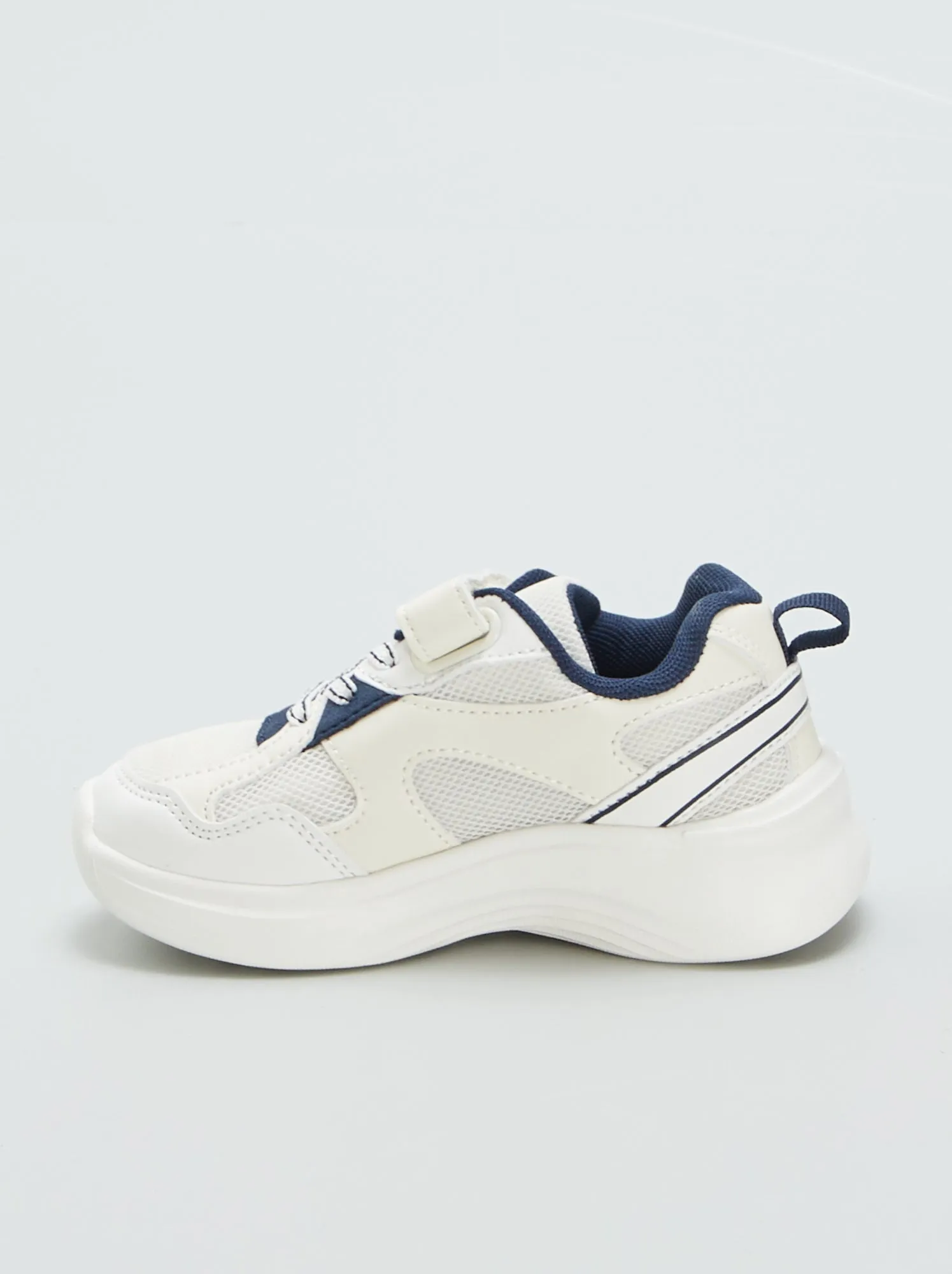 Sneakers sportive con strappi - BIANCO