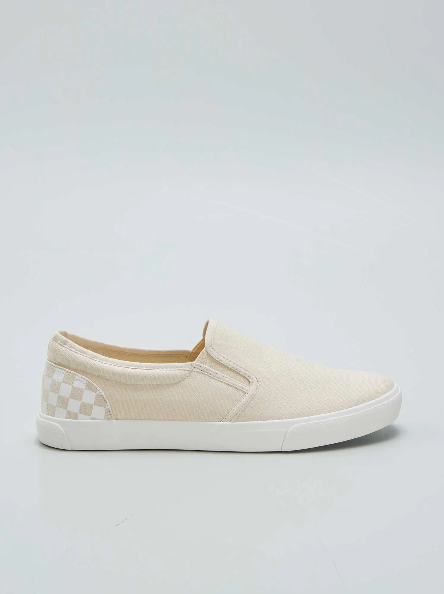 Sneakers tipo 'slip-on' - BEIGE