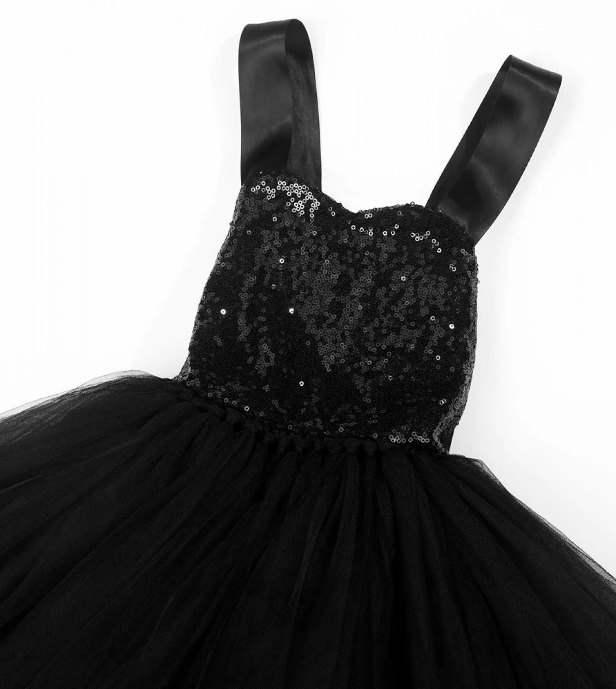 Solido paillettes nero gatto cosplay costume di halloween per bambini ragazze animale tutu vestito vestito per il compleanno del