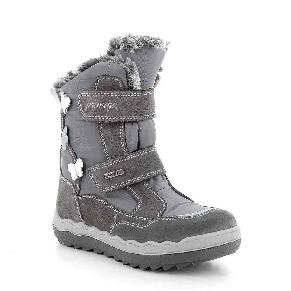 Stivaletti gore-tex da bambina grigio scuro-grigio            