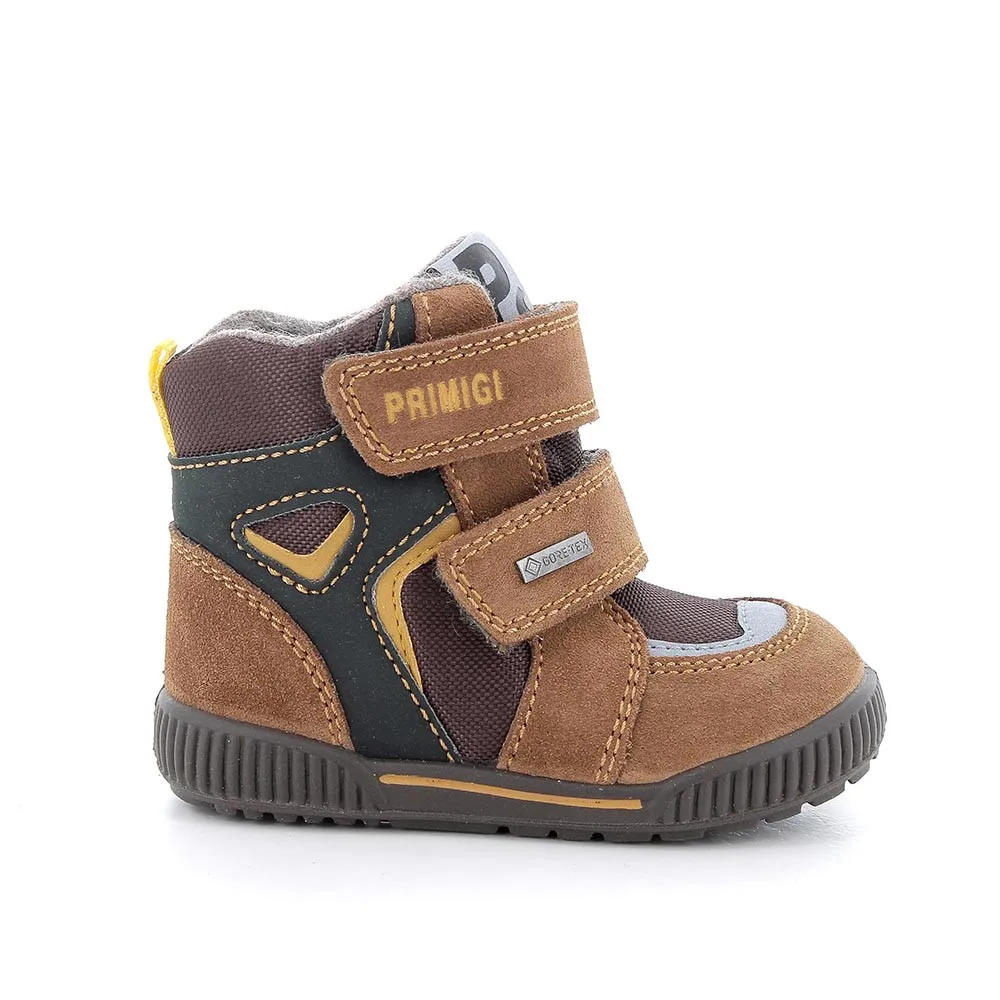 Stivaletti gore-tex da bambino cuoio-marrone scuro            