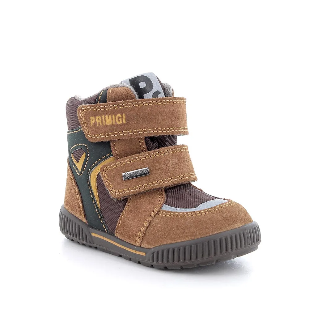 Stivaletti gore-tex da bambino cuoio-marrone scuro            