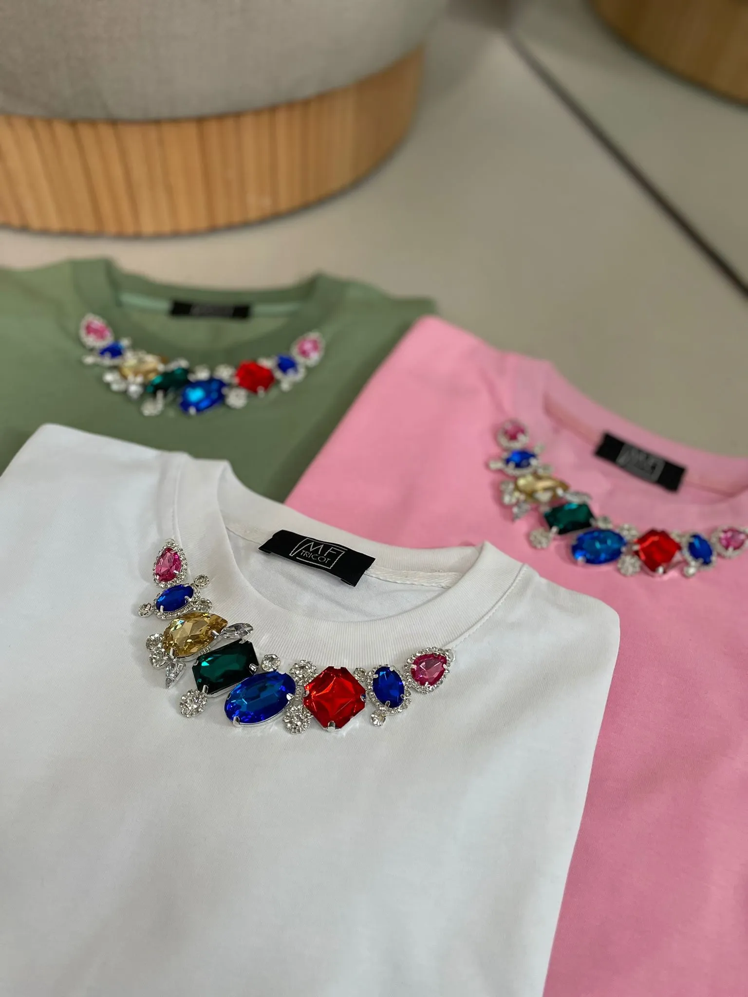 T-shirt Gioiello Multicolor Bianca