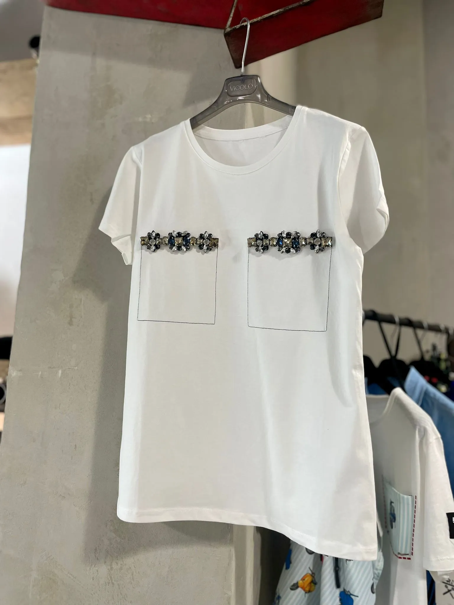 T-shirt Taschini Gioiello Bianca