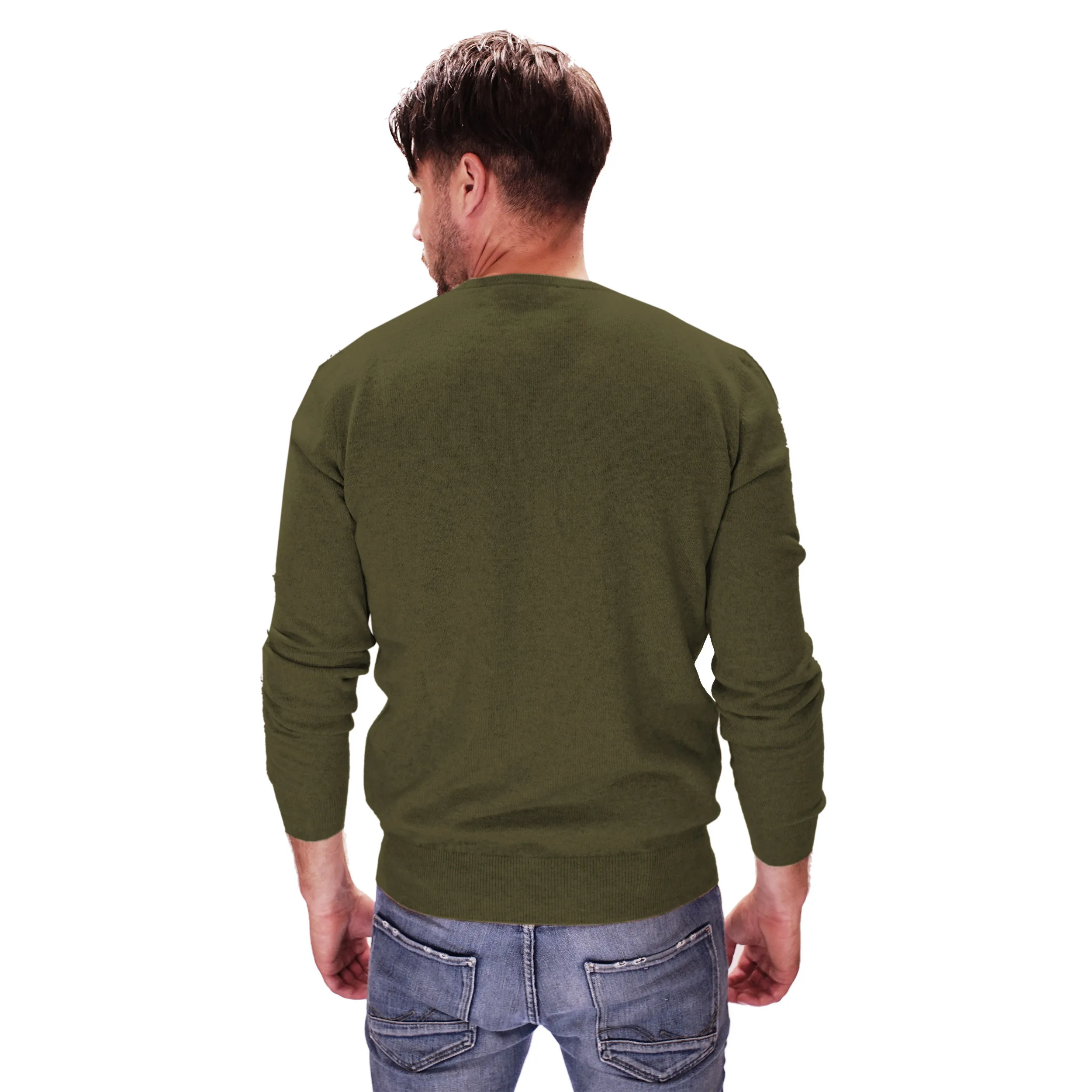 Tg.58 Maglia In Cashmere Girocollo